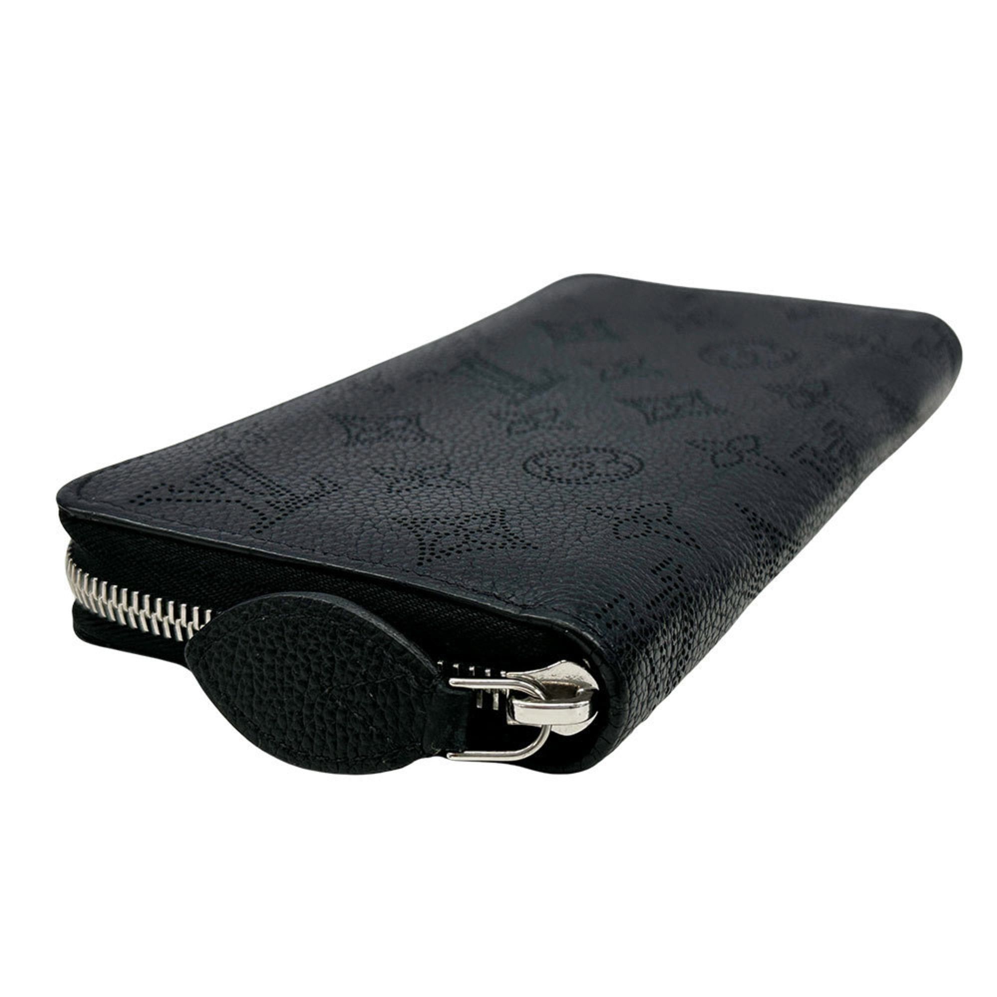 Louis Vuitton Louis Vuitton Monogram Mahina Zippy Wallet in Black (Noir) M61867, Women's Long with Round Zipper Size ONE SIZE - 3 Thumbnail