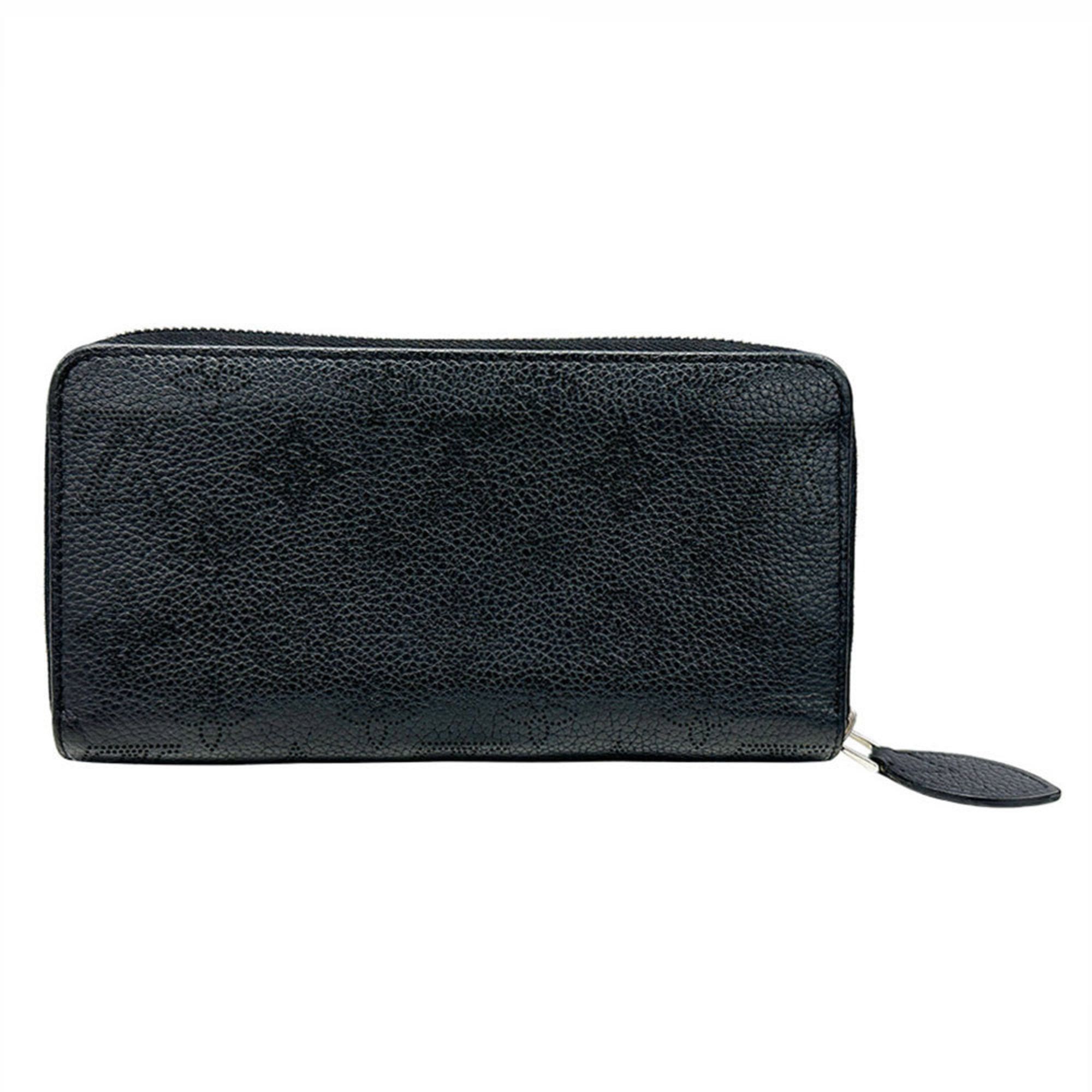 Louis Vuitton Louis Vuitton Monogram Mahina Zippy Wallet in Black (Noir) M61867, Women's Long with Round Zipper Size ONE SIZE - 2 Thumbnail