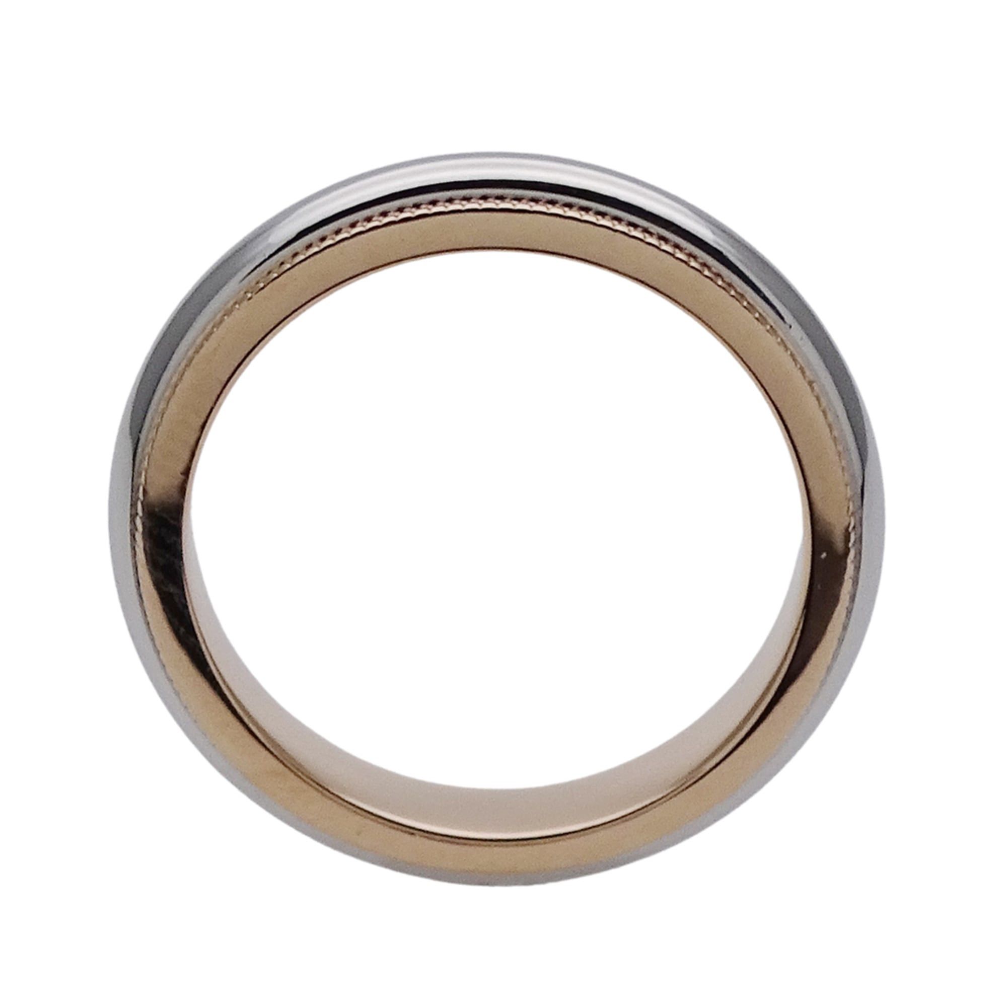 Tiffany & Co. Tiffany & Co. Women's Ring, PT950 750PG, Together Milgrain Band, Platinum, Pink Gold, Polished Size ONE SIZE - 3 Thumbnail