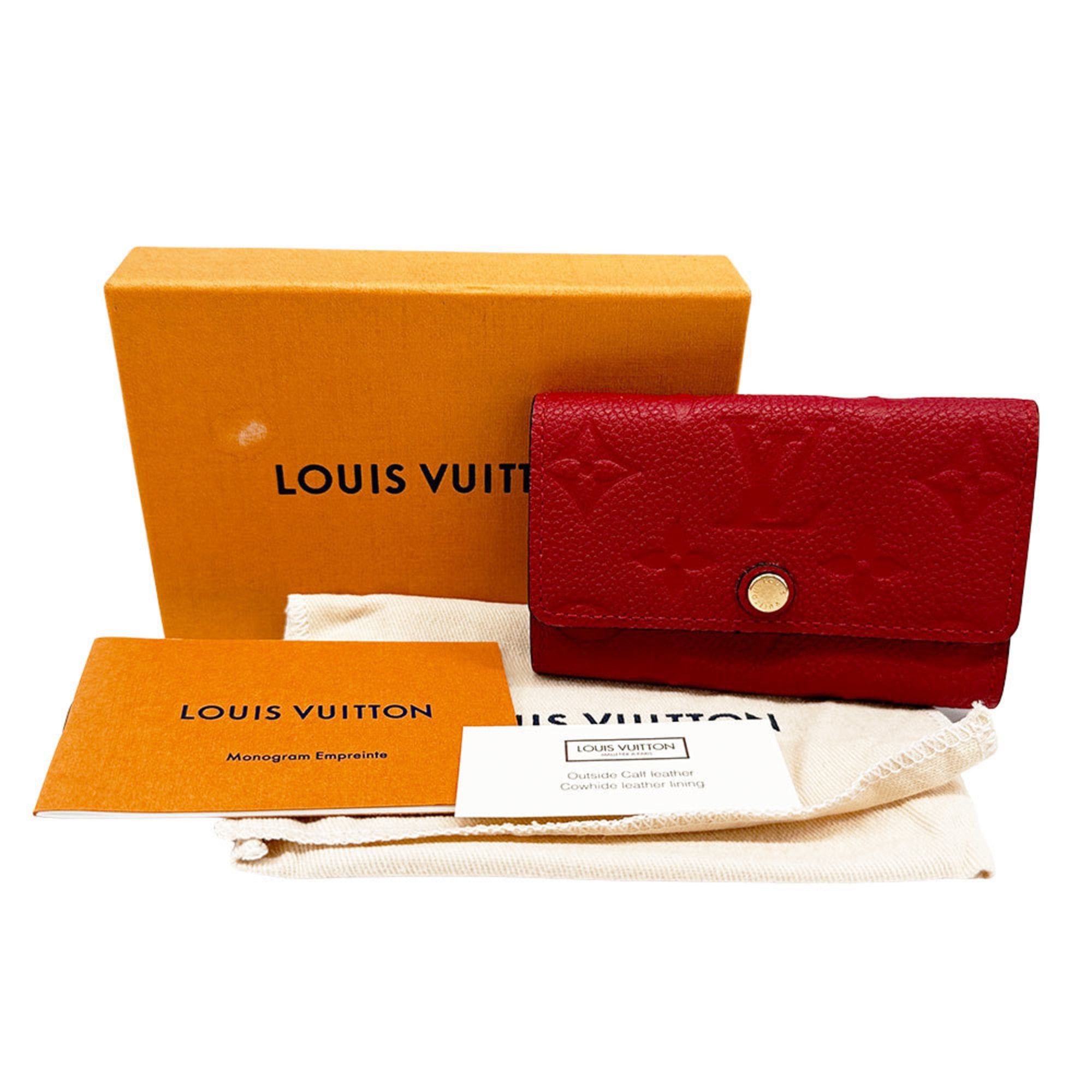 Louis Vuitton Louis Vuitton Key Case for Women, Monogram Empreinte, Multicles 6, Scarlet Red, M63708, 6-Key Size ONE SIZE - 5 Thumbnail