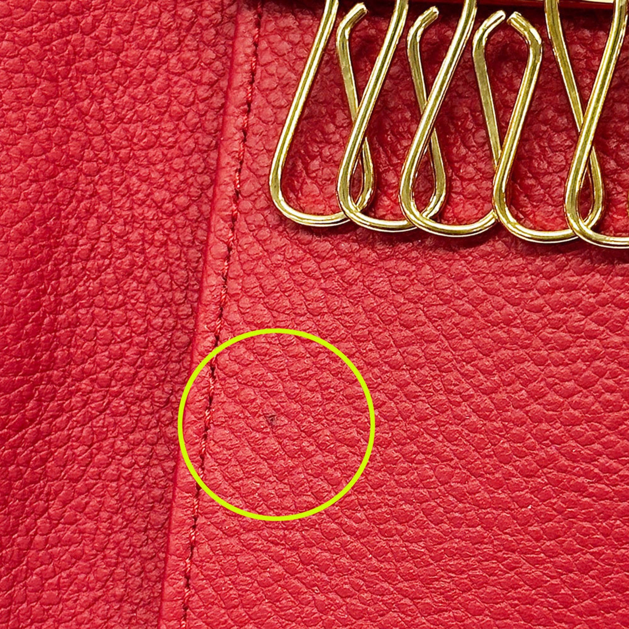 Louis Vuitton Louis Vuitton Key Case for Women, Monogram Empreinte, Multicles 6, Scarlet Red, M63708, 6-Key Size ONE SIZE - 9 Thumbnail