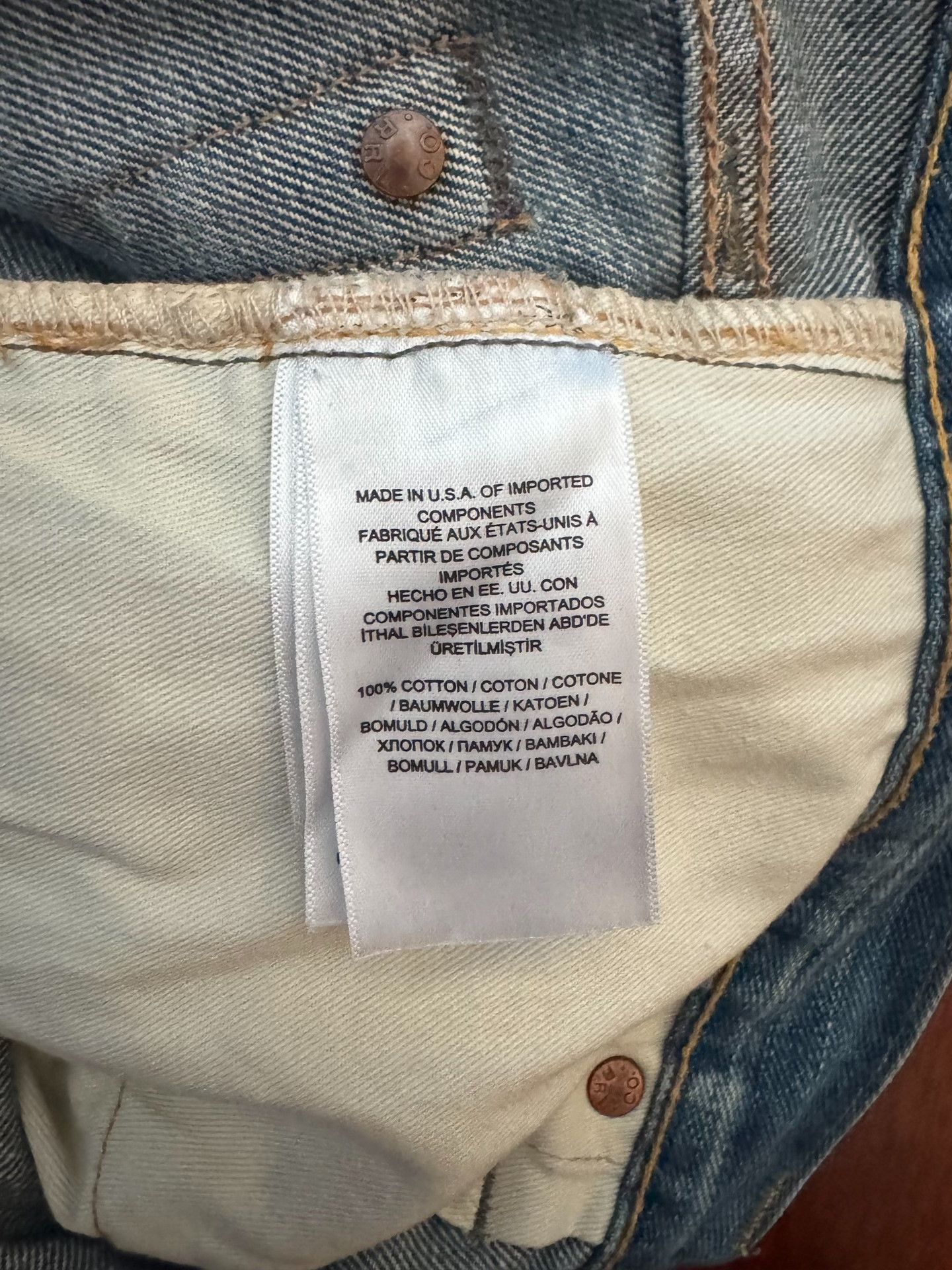 RRL Ralph Lauren RRL Double RL SS22 Washed Distressed Jeans Size US 34 / EU 50 - 6 Thumbnail
