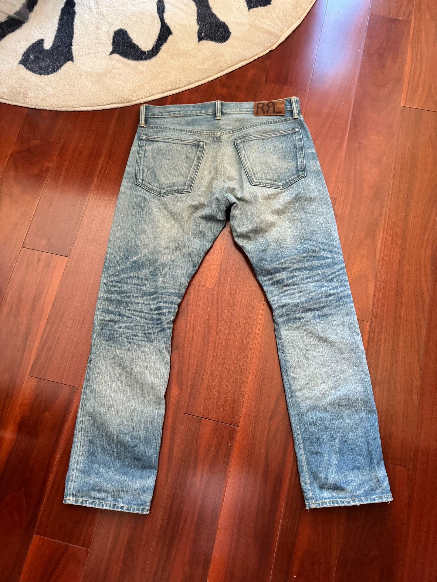 RRL Ralph Lauren RRL Double RL SS22 Washed Distressed Jeans Size US 34 / EU 50 - 2 Thumbnail