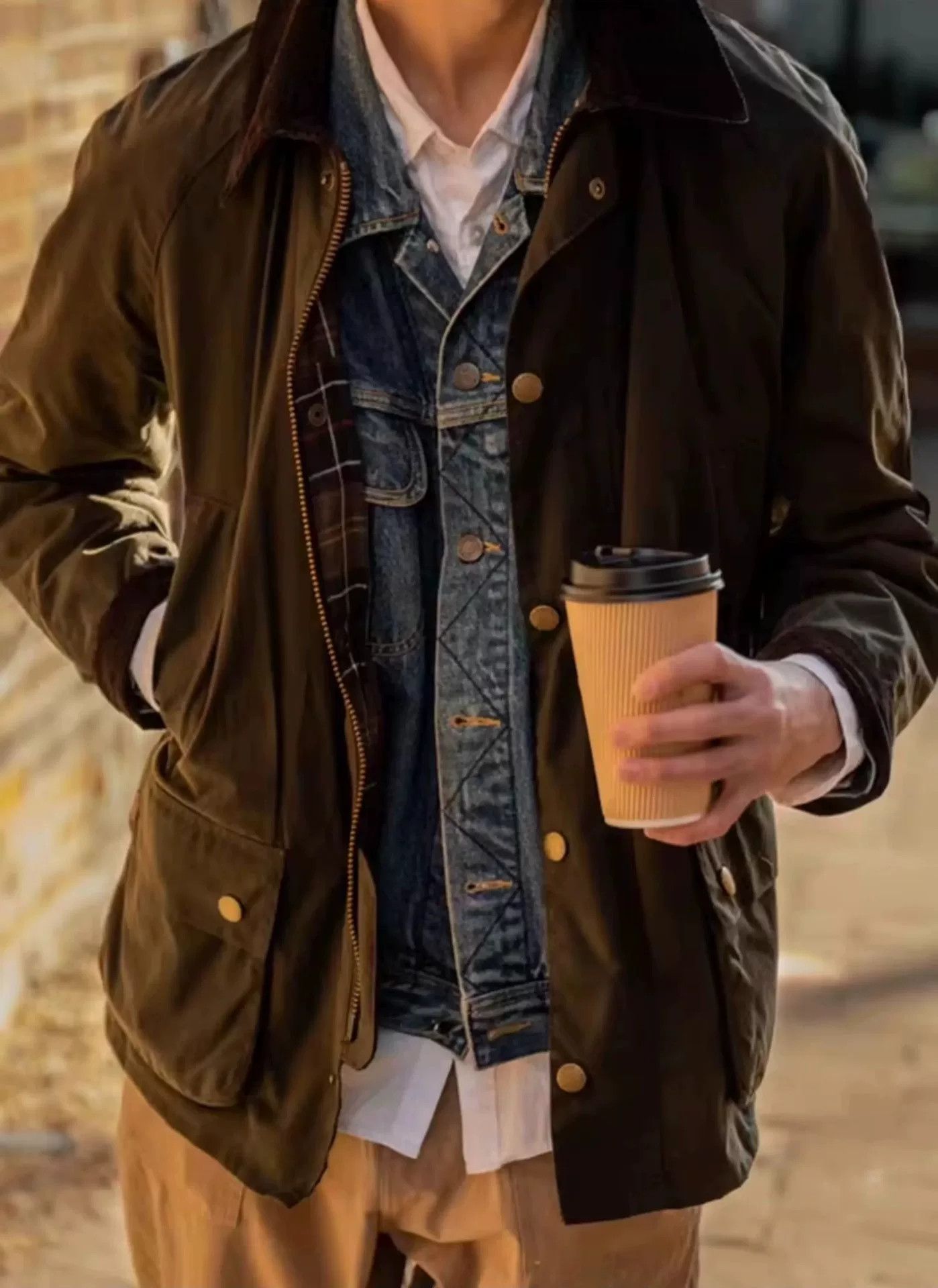 Barbour Barbour Ashby Classic Wax Jacket Men Size US M / EU 48-50 / 2 - 2 Thumbnail