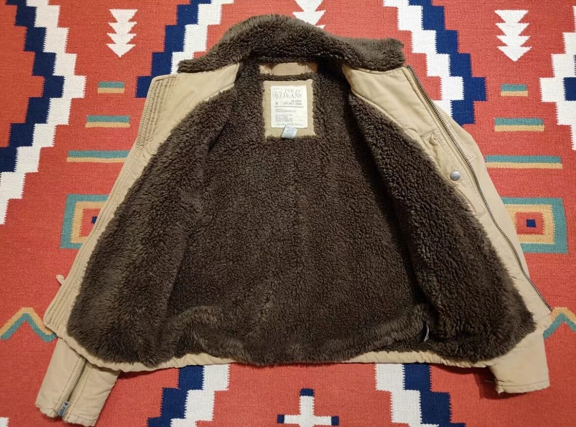 RRL Ralph Lauren Ralph Lauren RRL Fur Collar Flight Jacket Size US L / EU 52-54 / 3 - 4 Thumbnail