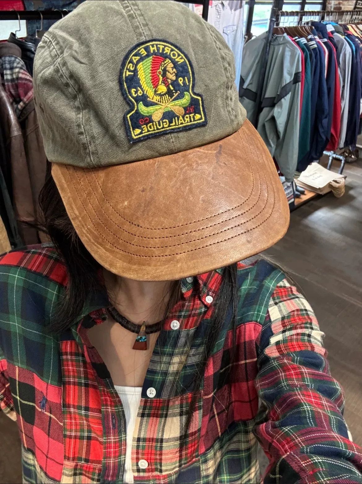 Polo Ralph Lauren Polo Ralph Lauren Vintage Leather Brim Hat Size ONE SIZE - 5 Thumbnail