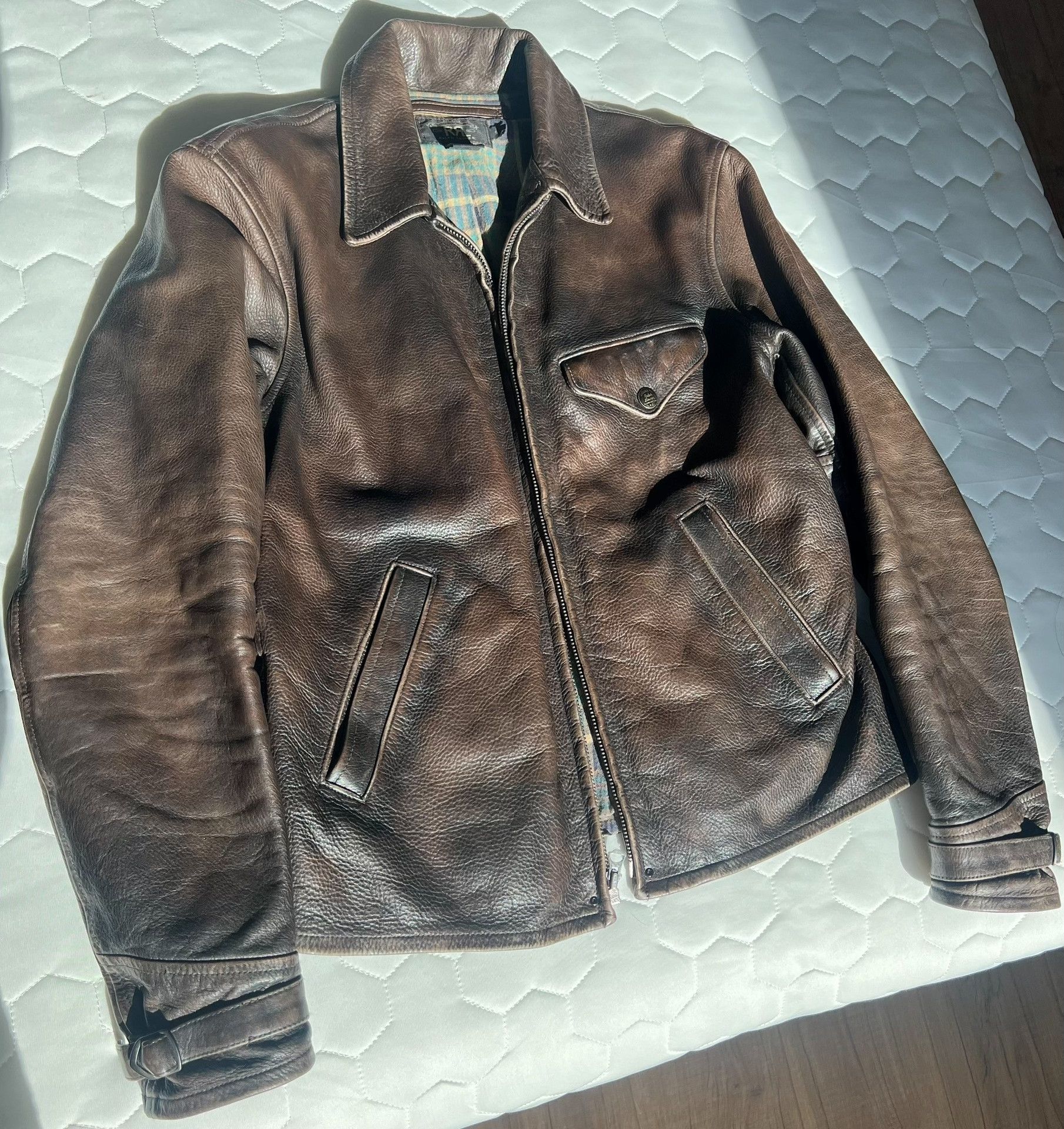 RRL Ralph Lauren RRL Richmond Distressed Leather Jacket Size US M / EU 48-50 / 2 - 3 Thumbnail