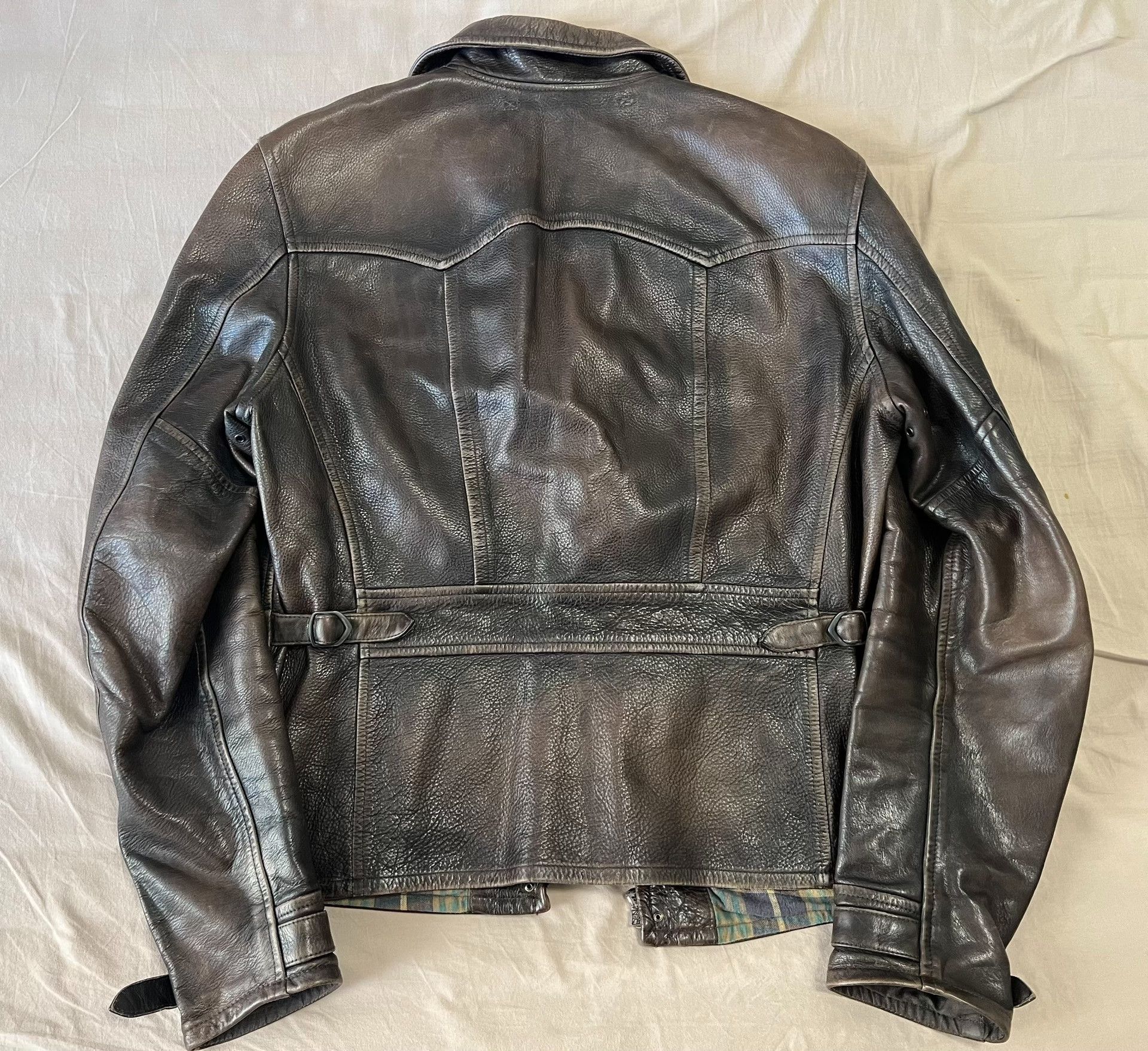 RRL Ralph Lauren RRL Richmond Distressed Leather Jacket Size US M / EU 48-50 / 2 - 2 Thumbnail