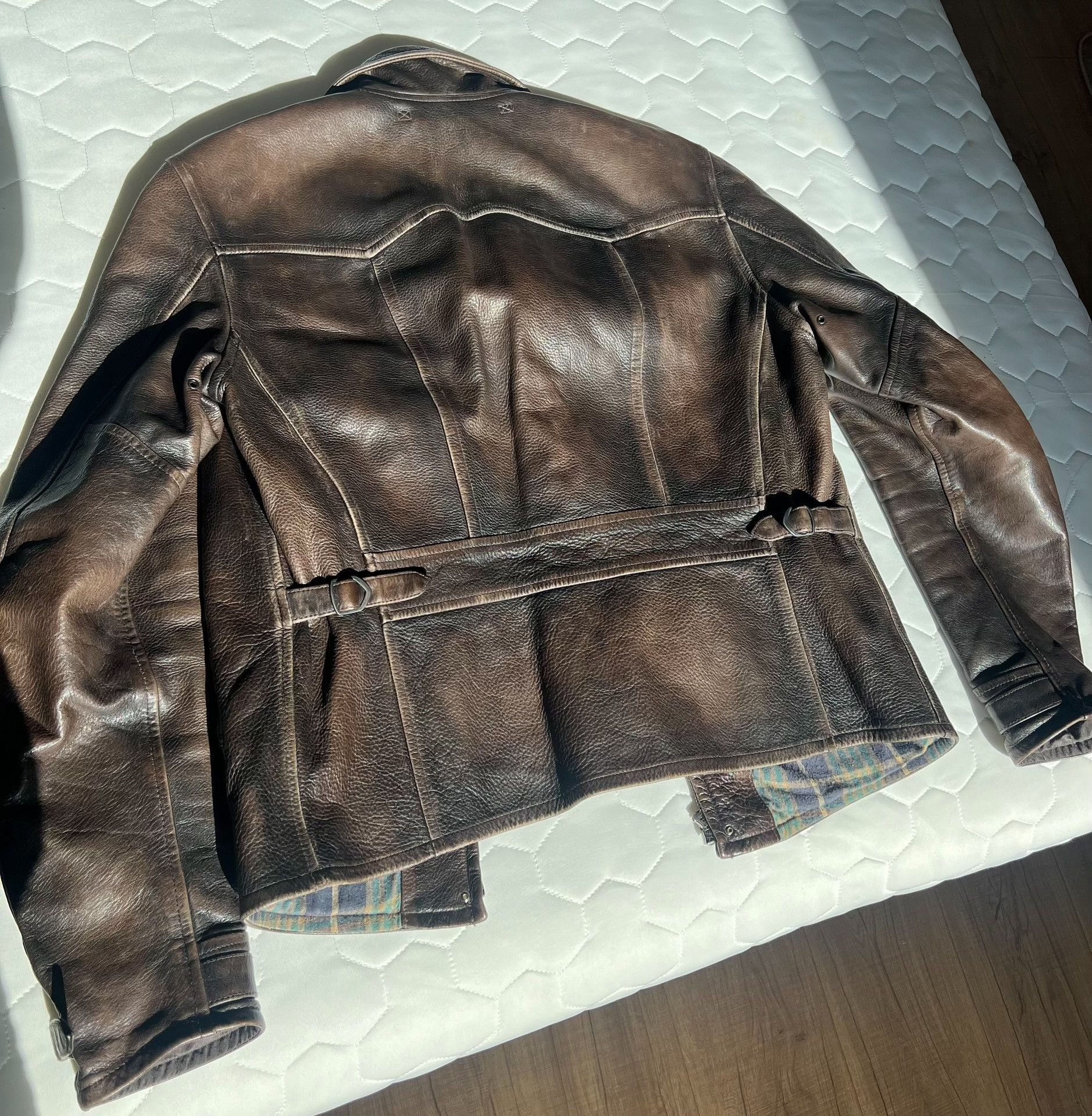 RRL Ralph Lauren RRL Richmond Distressed Leather Jacket Size US M / EU 48-50 / 2 - 4 Thumbnail