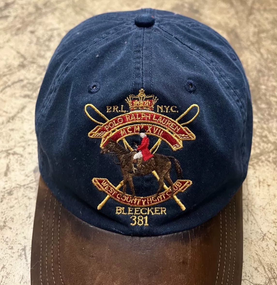 Polo Ralph Lauren POLO Ralph Lauren Leather Brim Equestrian Hat Size ONE SIZE - 2 Thumbnail