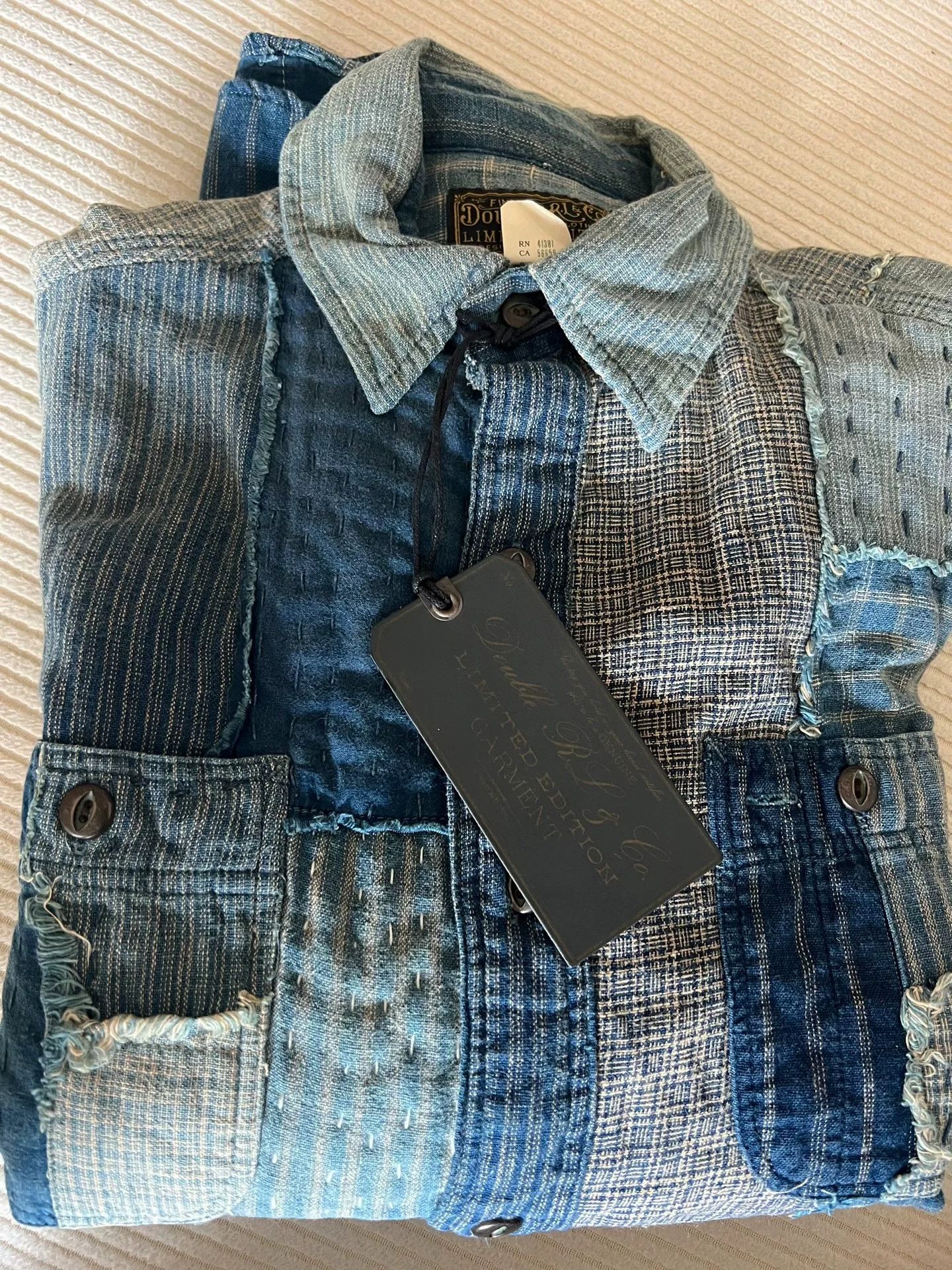 RRL Ralph Lauren RRL Limited Patchwork Shirt Size US XS / EU 42 / 0 - 6 Thumbnail