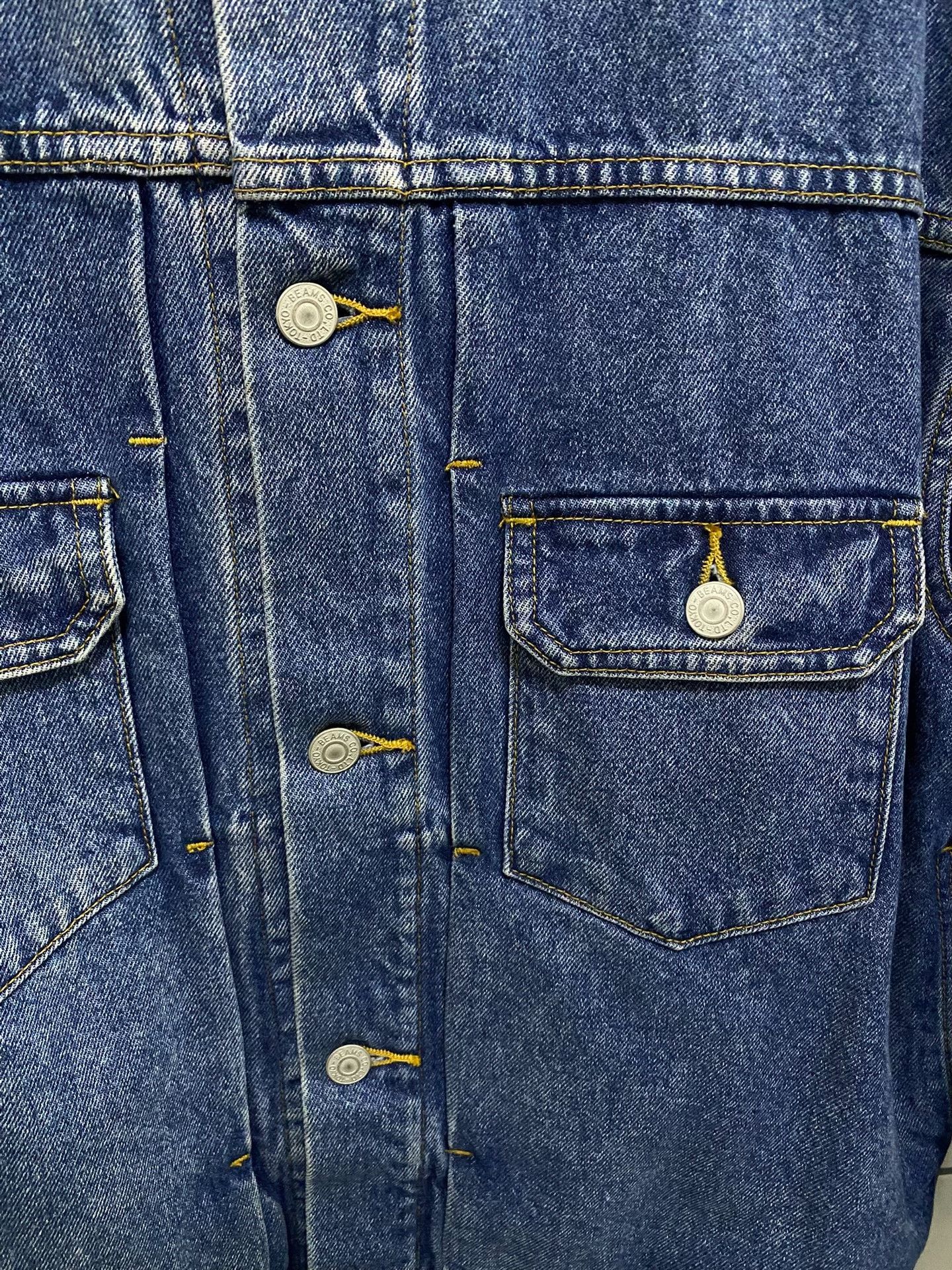 Beams Japan Authentic BEAMS Classic Wide Short Denim Jacket Size US M / EU 48-50 / 2 - 4 Thumbnail