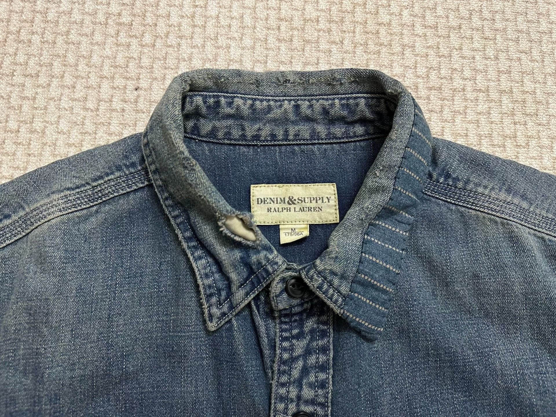 Denim & Supply Ralph Lauren Ralph Lauren Denim Supply Patchwork Denim Jacket Size US M / EU 48-50 / 2 - 3 Thumbnail