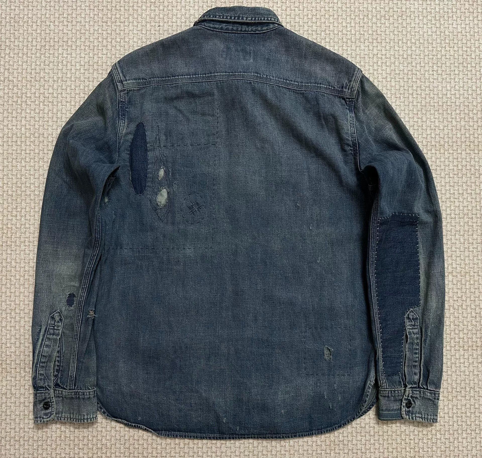 Denim & Supply Ralph Lauren Ralph Lauren Denim Supply Patchwork Denim Jacket Size US M / EU 48-50 / 2 - 2 Thumbnail