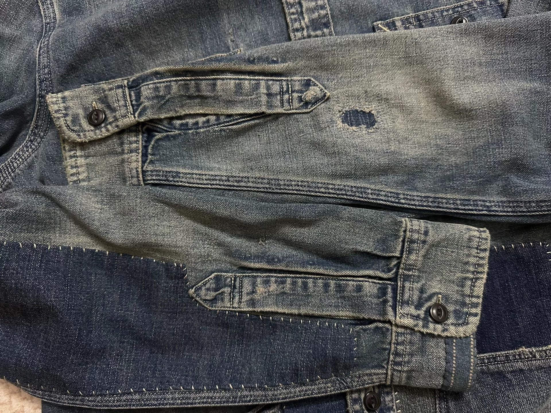 Denim & Supply Ralph Lauren Ralph Lauren Denim Supply Patchwork Denim Jacket Size US M / EU 48-50 / 2 - 6 Thumbnail