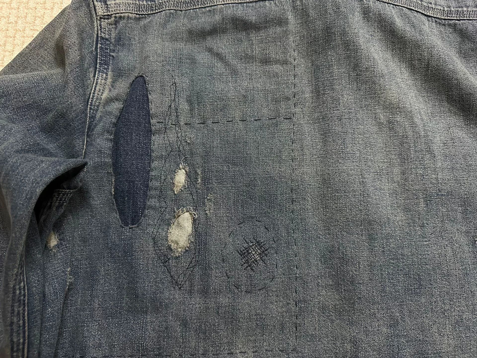 Denim & Supply Ralph Lauren Ralph Lauren Denim Supply Patchwork Denim Jacket Size US M / EU 48-50 / 2 - 7 Thumbnail