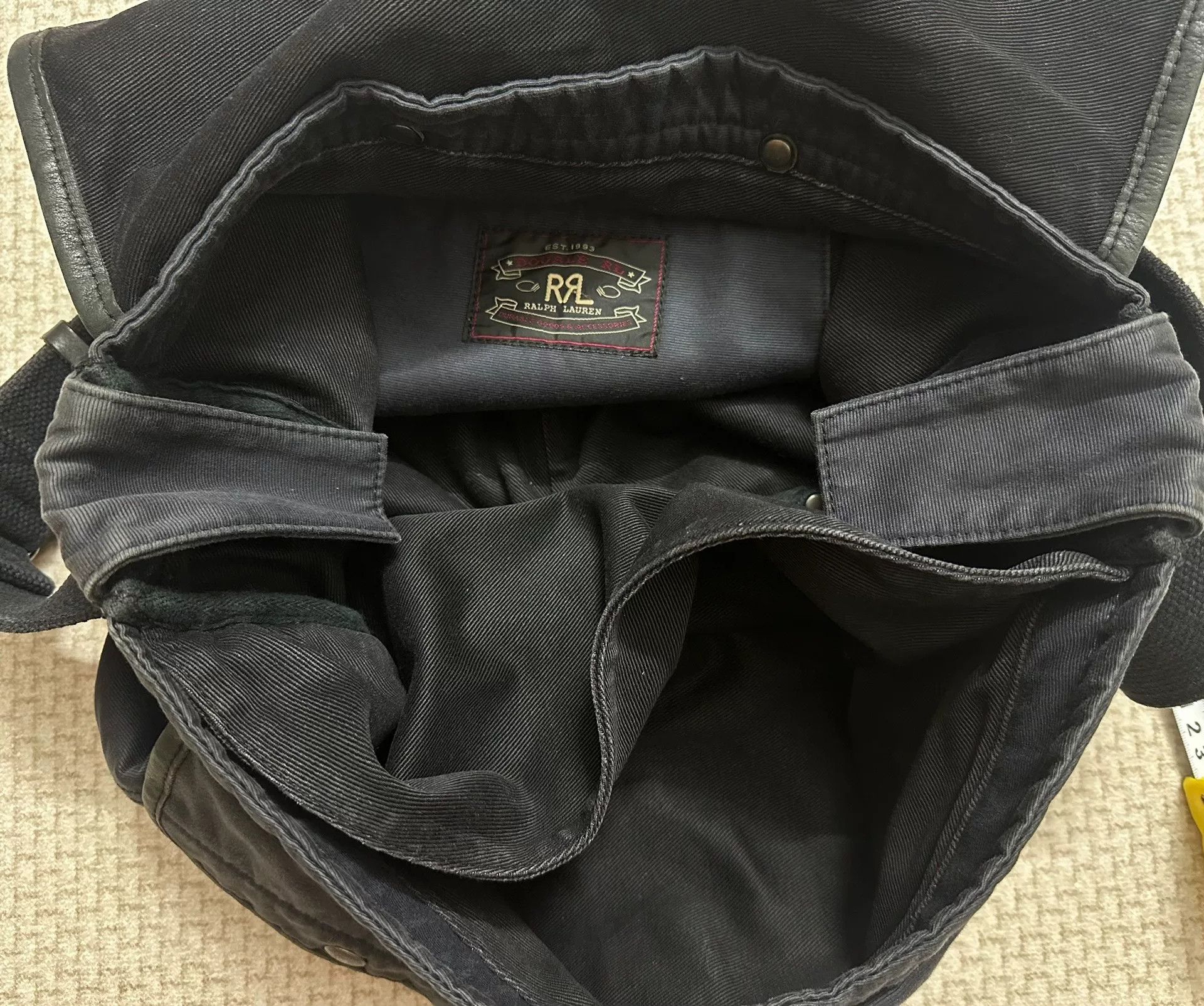 RRL Ralph Lauren RRL Canvas Leather Trim Crossbody Bag Y2K Size ONE SIZE - 4 Thumbnail