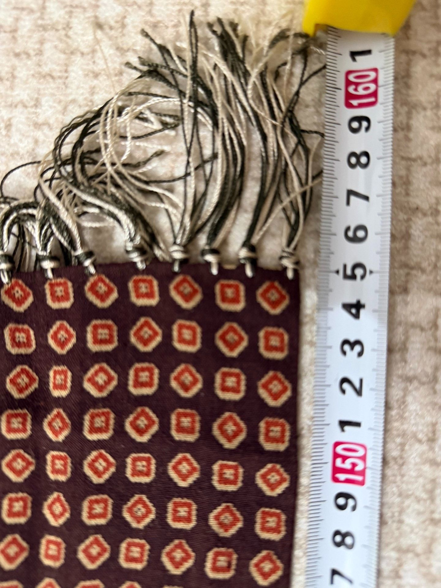 RRL Ralph Lauren RRL Brown Geometric Pattern Scarf Size ONE SIZE - 6 Thumbnail