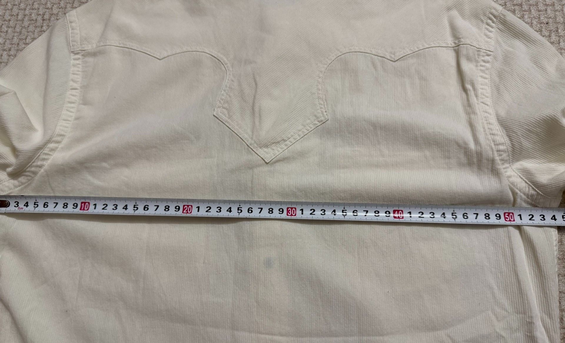 RRL Ralph Lauren RRL Vintage Depp Style White Corduroy Western Shirt Size US M / EU 48-50 / 2 - 8 Thumbnail
