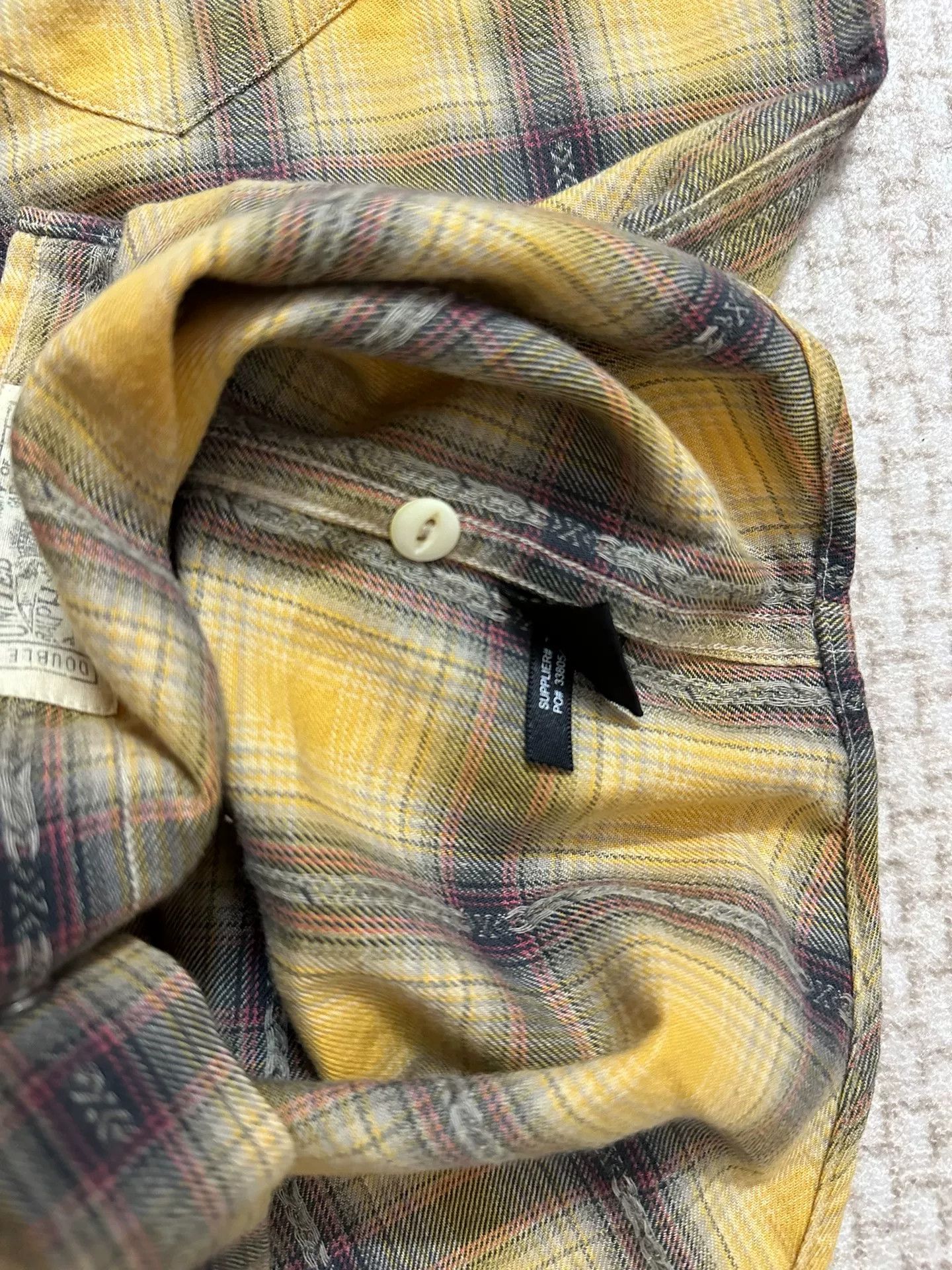 RRL Ralph Lauren RRL Double RL 2012 Shadow Plaid Western Shirt Size US S / EU 44-46 / 1 - 7 Thumbnail