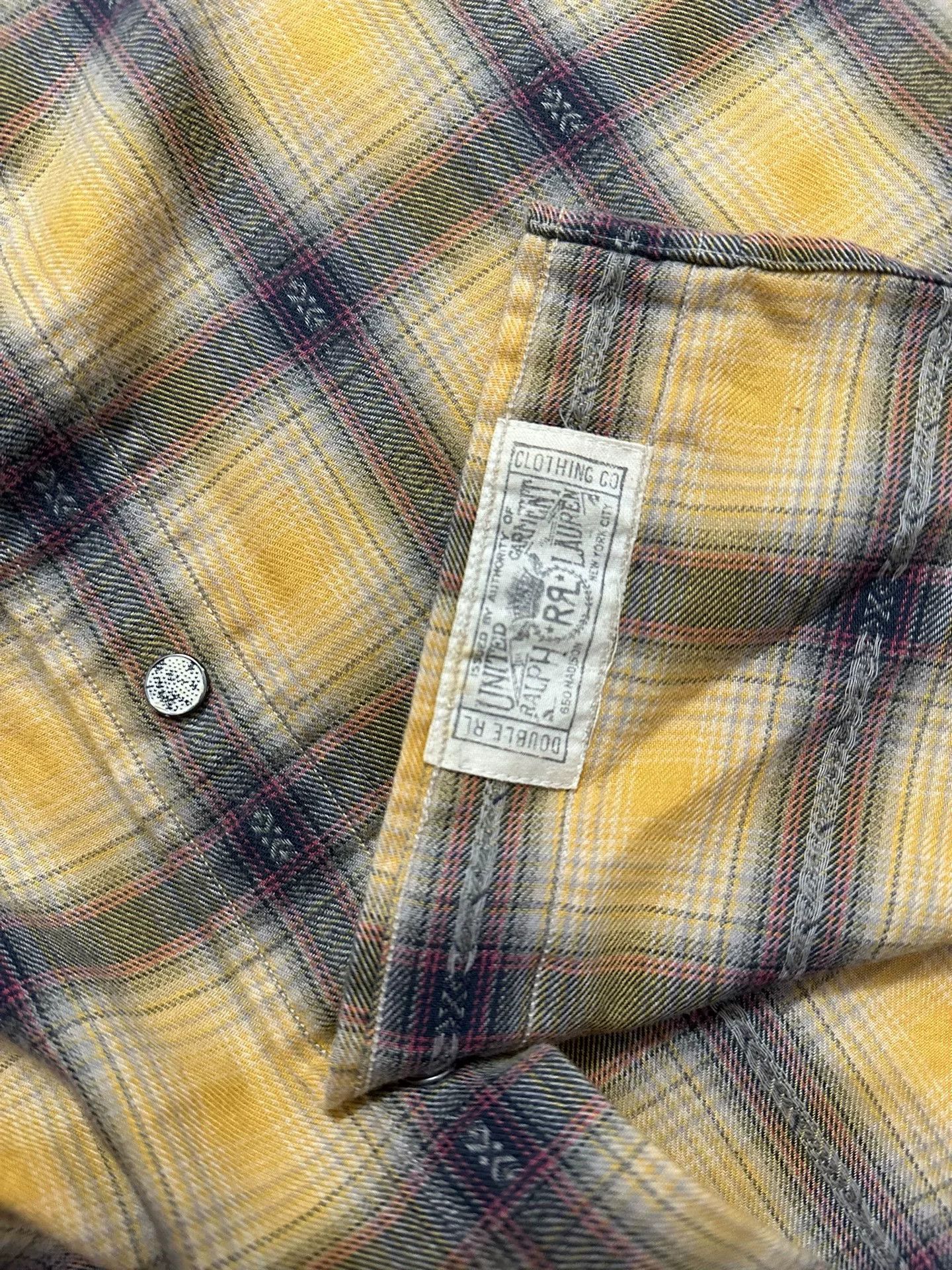 RRL Ralph Lauren RRL Double RL 2012 Shadow Plaid Western Shirt Size US S / EU 44-46 / 1 - 6 Thumbnail