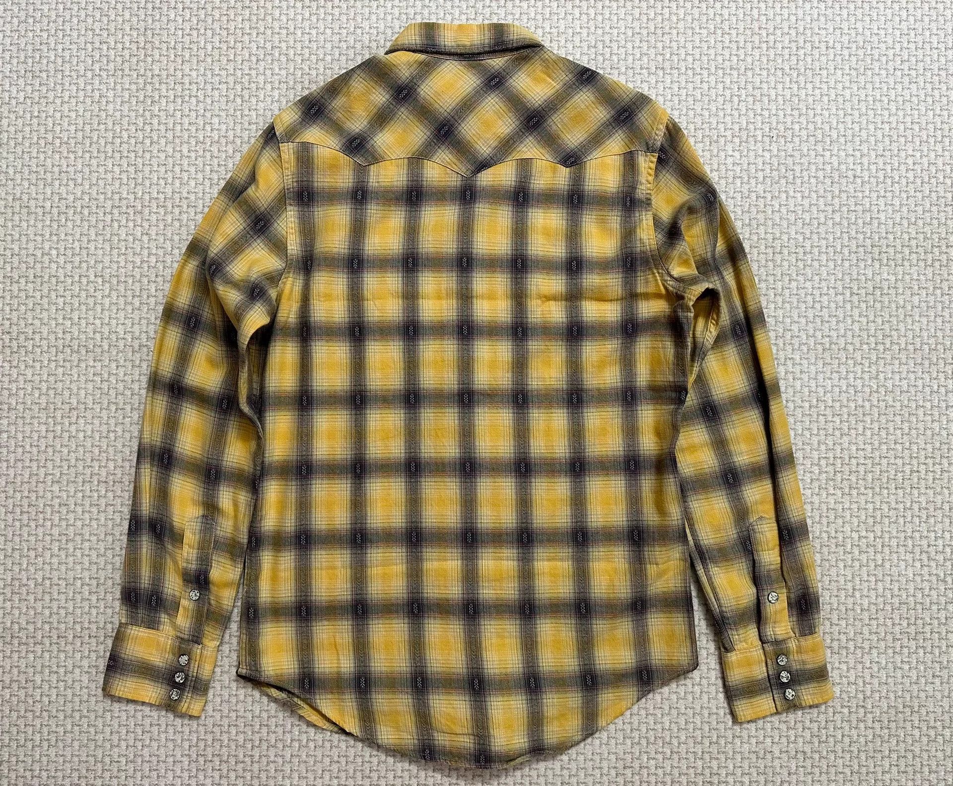 RRL Ralph Lauren RRL Double RL 2012 Shadow Plaid Western Shirt Size US S / EU 44-46 / 1 - 2 Thumbnail