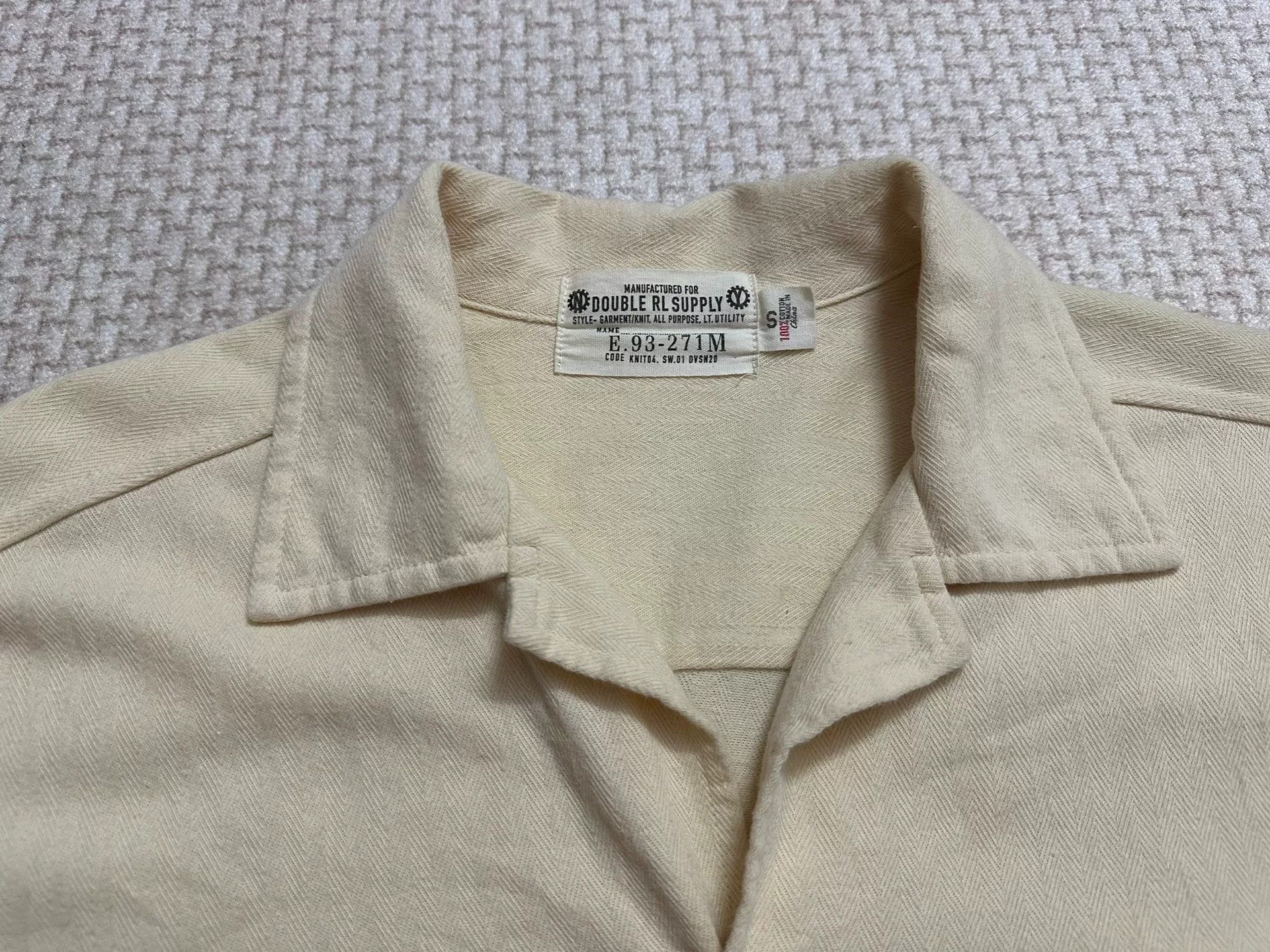 RRL Ralph Lauren RRL Double RL Herringbone Cuban Collar Shirt Size US S / EU 44-46 / 1 - 3 Thumbnail
