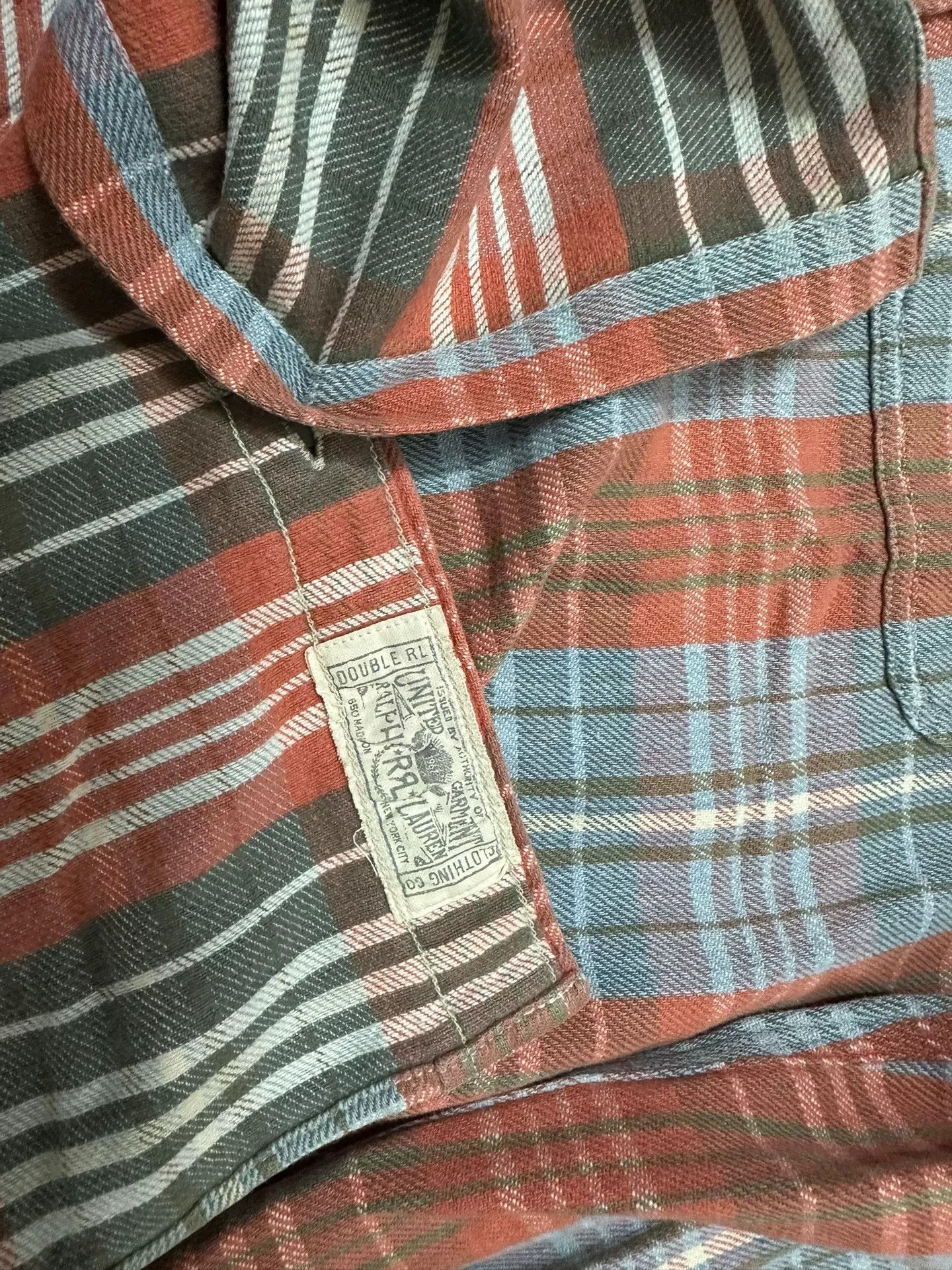 RRL Ralph Lauren RRL Double RL Vintage Plaid Shirt Size US M / EU 48-50 / 2 - 4 Thumbnail