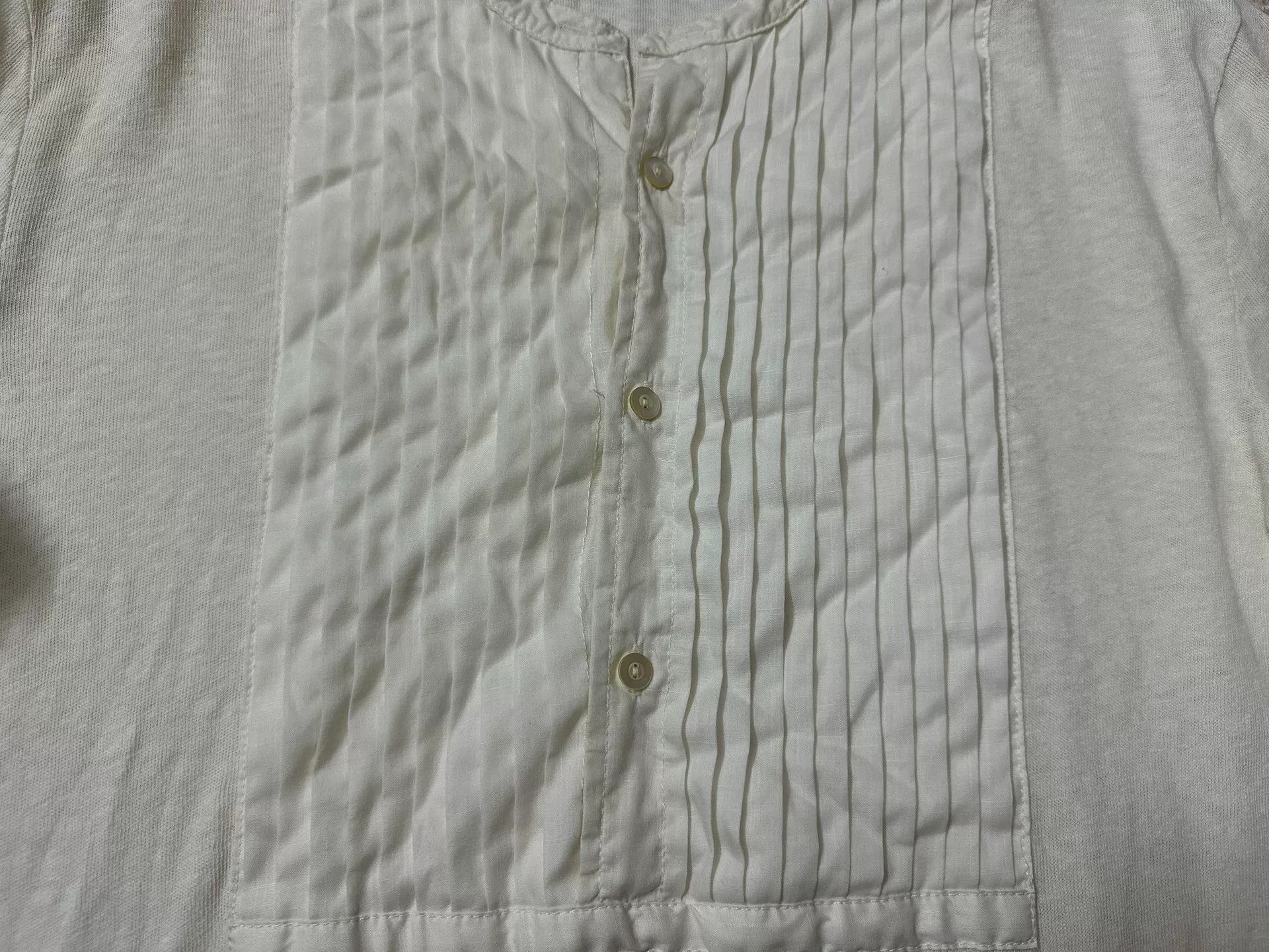 RRL Ralph Lauren RRL Old Pearl White Court Henley S Size US S / EU 44-46 / 1 - 4 Thumbnail