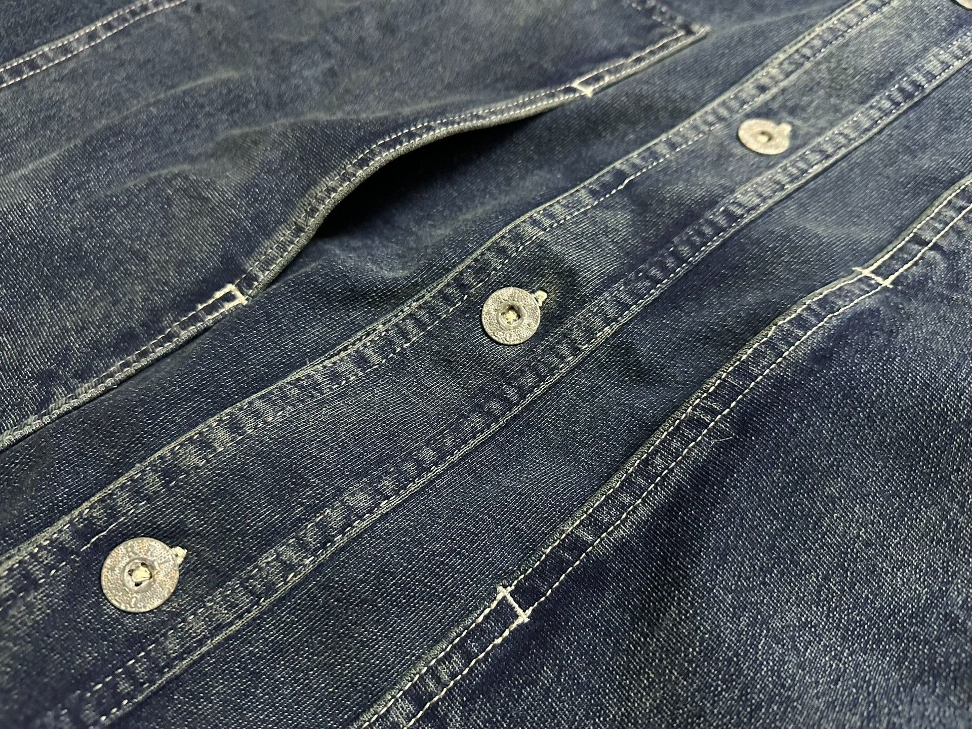 RRL Ralph Lauren RRL Indigo Dyed Shawl Collar Deck Shirt Size US L / EU 52-54 / 3 - 5 Thumbnail