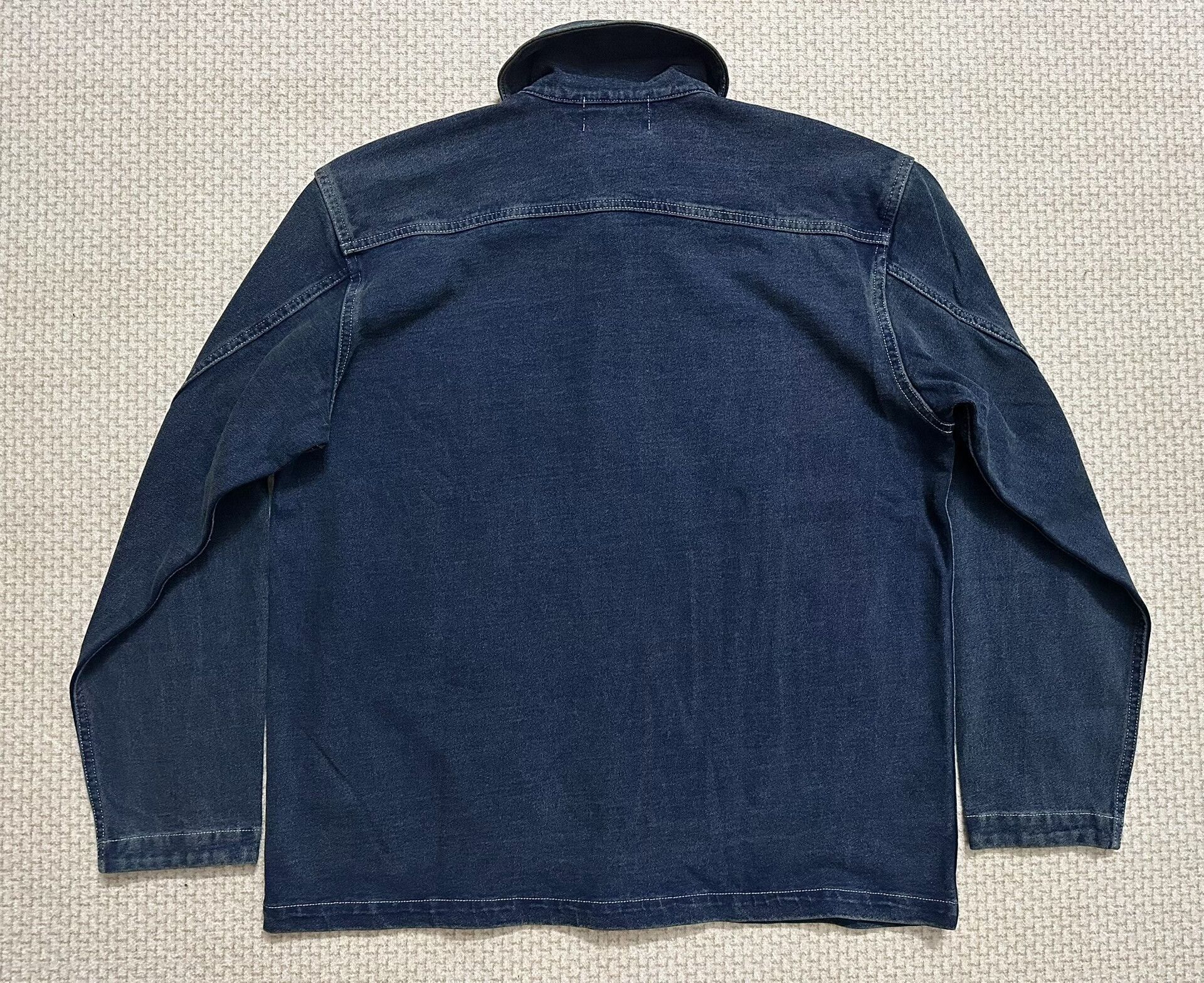 RRL Ralph Lauren RRL Indigo Dyed Shawl Collar Deck Shirt Size US L / EU 52-54 / 3 - 2 Thumbnail