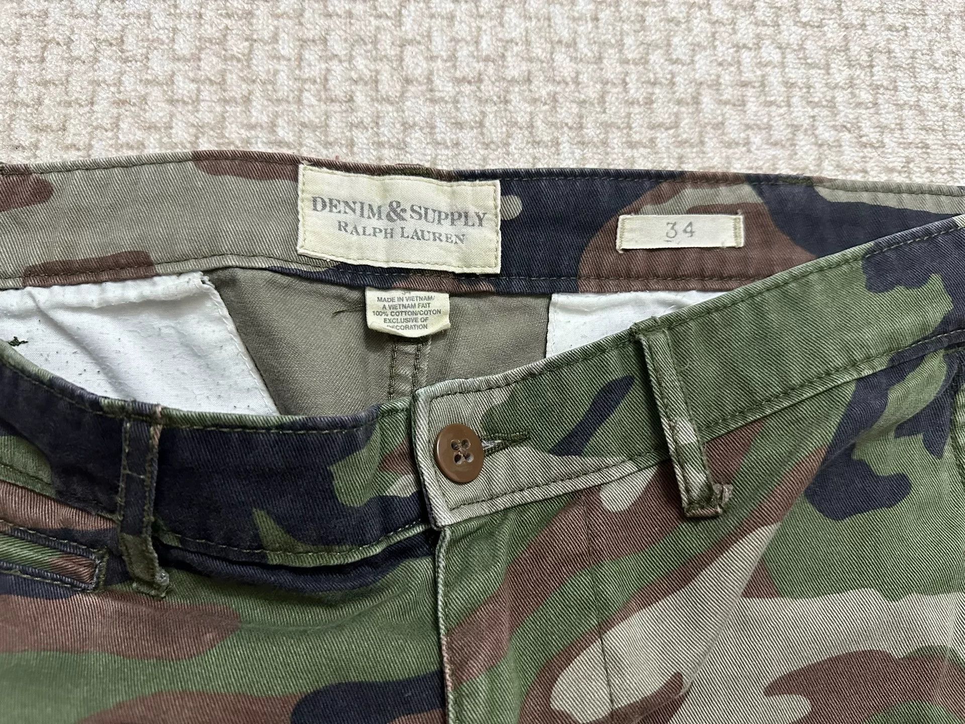 Denim & Supply Ralph Lauren RRL Denim Supply Camouflage Shorts Size US 34 / EU 50 - 4 Thumbnail