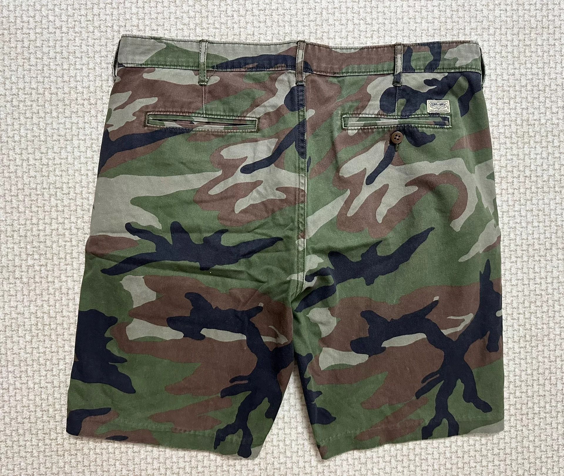 Denim & Supply Ralph Lauren RRL Denim Supply Camouflage Shorts Size US 34 / EU 50 - 2 Thumbnail