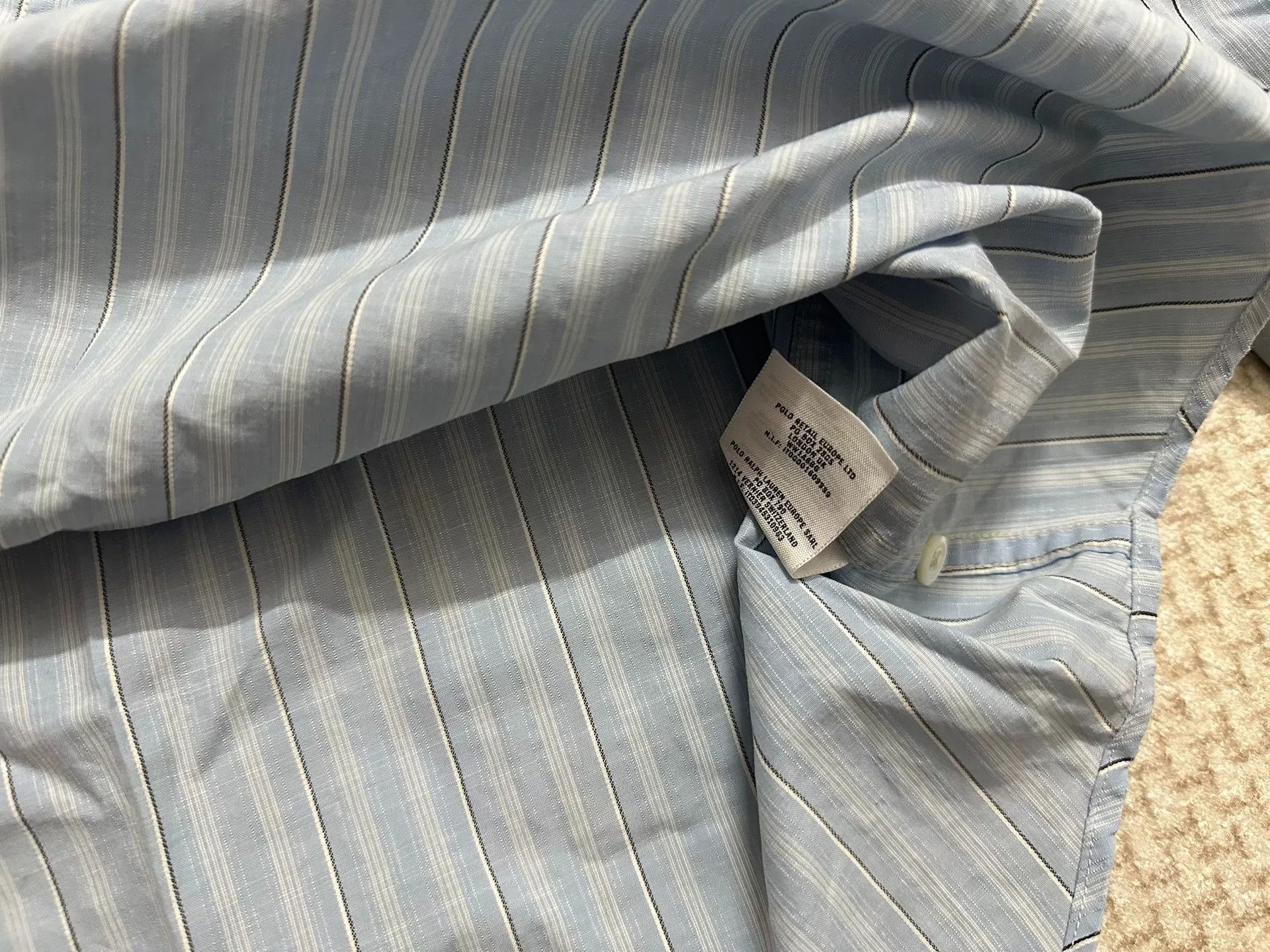 RRL Ralph Lauren RRL Double RL Striped Patchwork Shirt Size US XXL / EU 58 / 5 - 6 Thumbnail