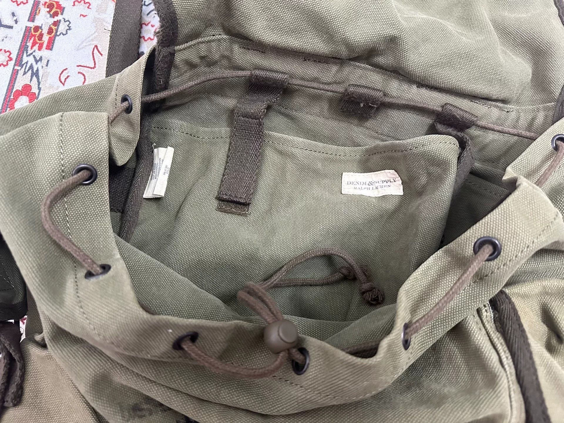 Denim & Supply Ralph Lauren RRL Denim Supply Military Canvas Backpack Size ONE SIZE - 6 Thumbnail