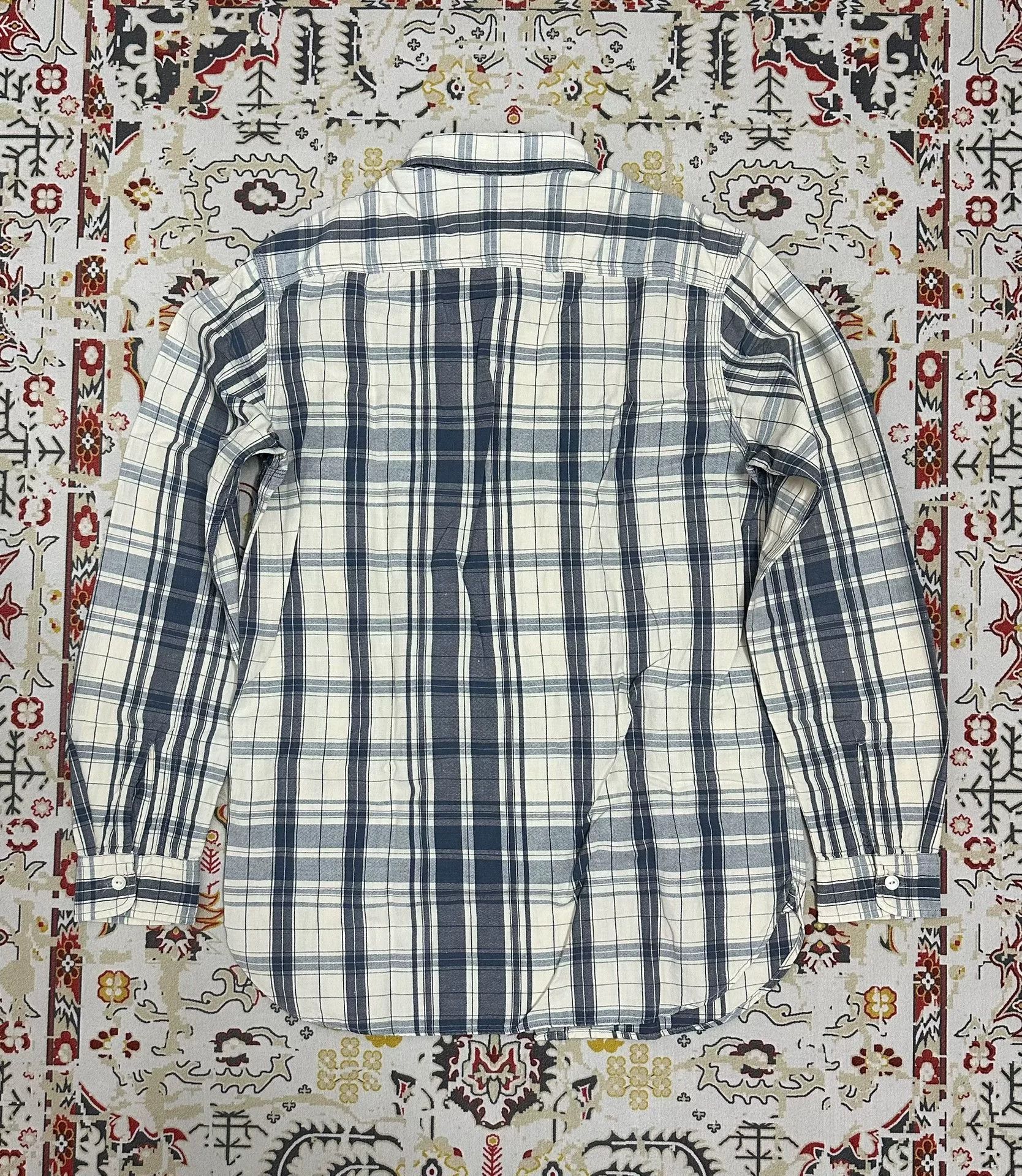 RRL Ralph Lauren RRL Double RL Blue White Striped Shirt Size US M / EU 48-50 / 2 - 2 Thumbnail