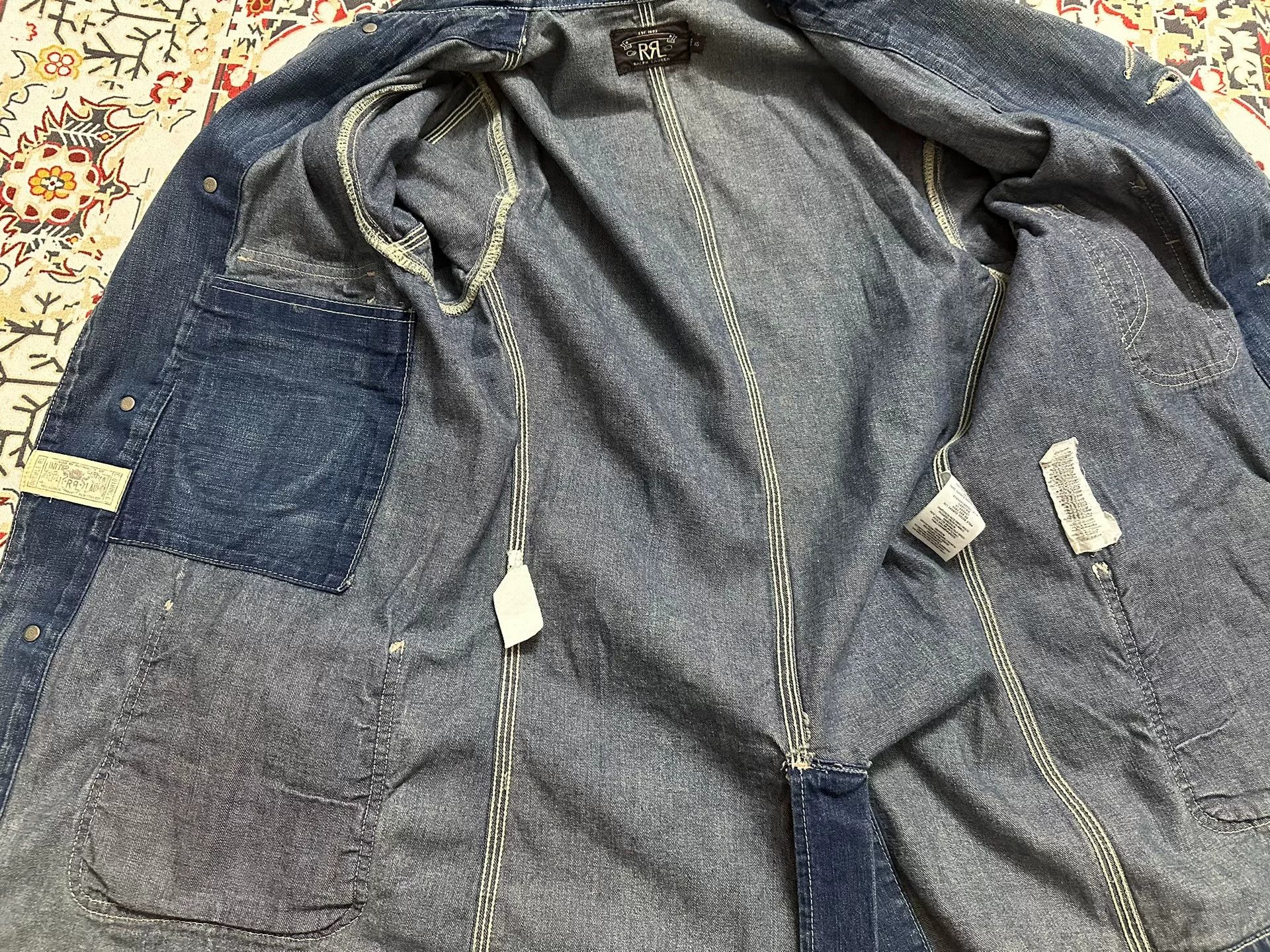 RRL Ralph Lauren RRL Double RL Vintage Denim Jacket Size US XS / EU 42 / 0 - 5 Thumbnail