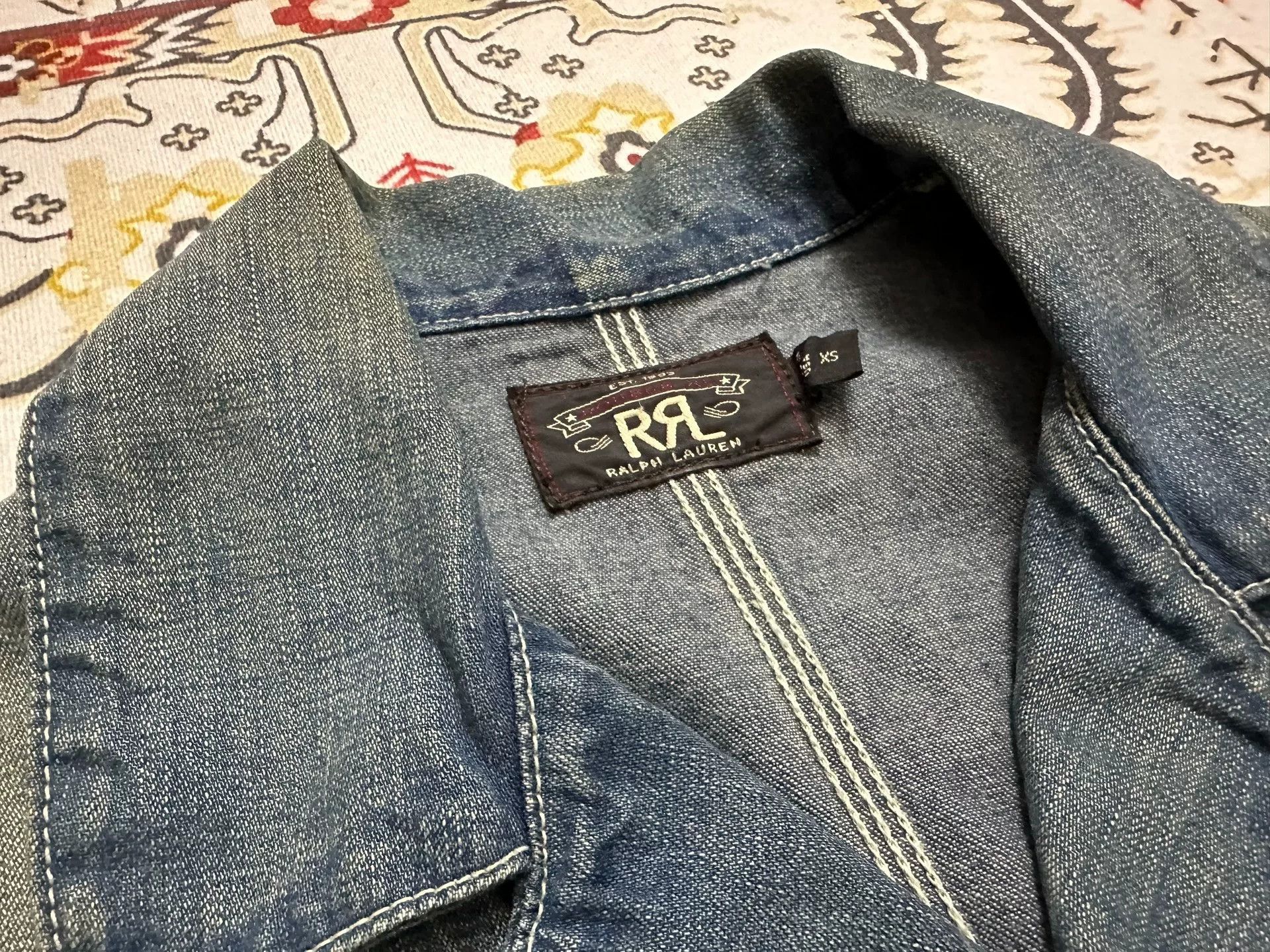 RRL Ralph Lauren RRL Double RL Vintage Denim Jacket Size US XS / EU 42 / 0 - 3 Thumbnail