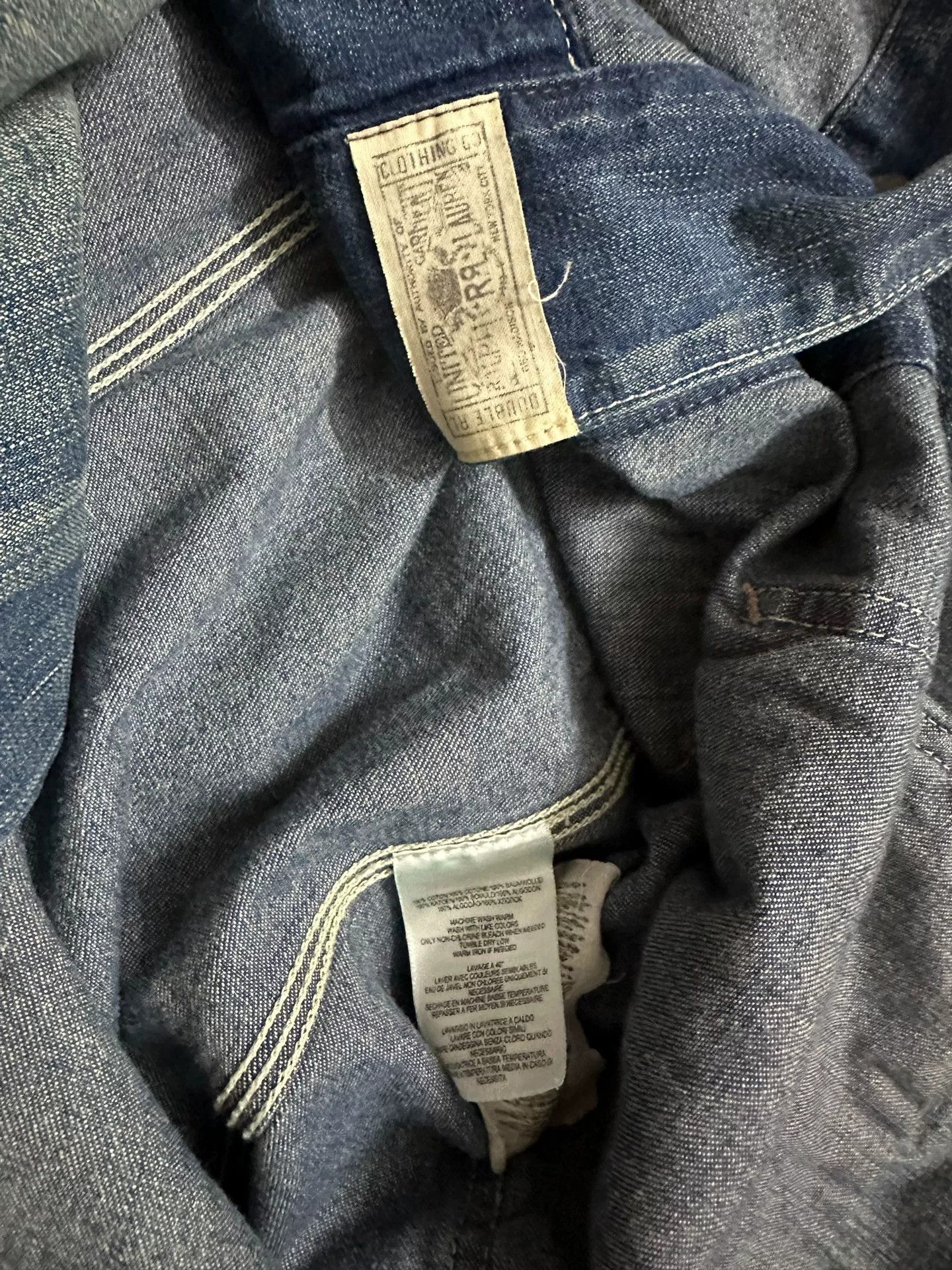 RRL Ralph Lauren RRL Double RL Vintage Denim Jacket Size US XS / EU 42 / 0 - 7 Thumbnail