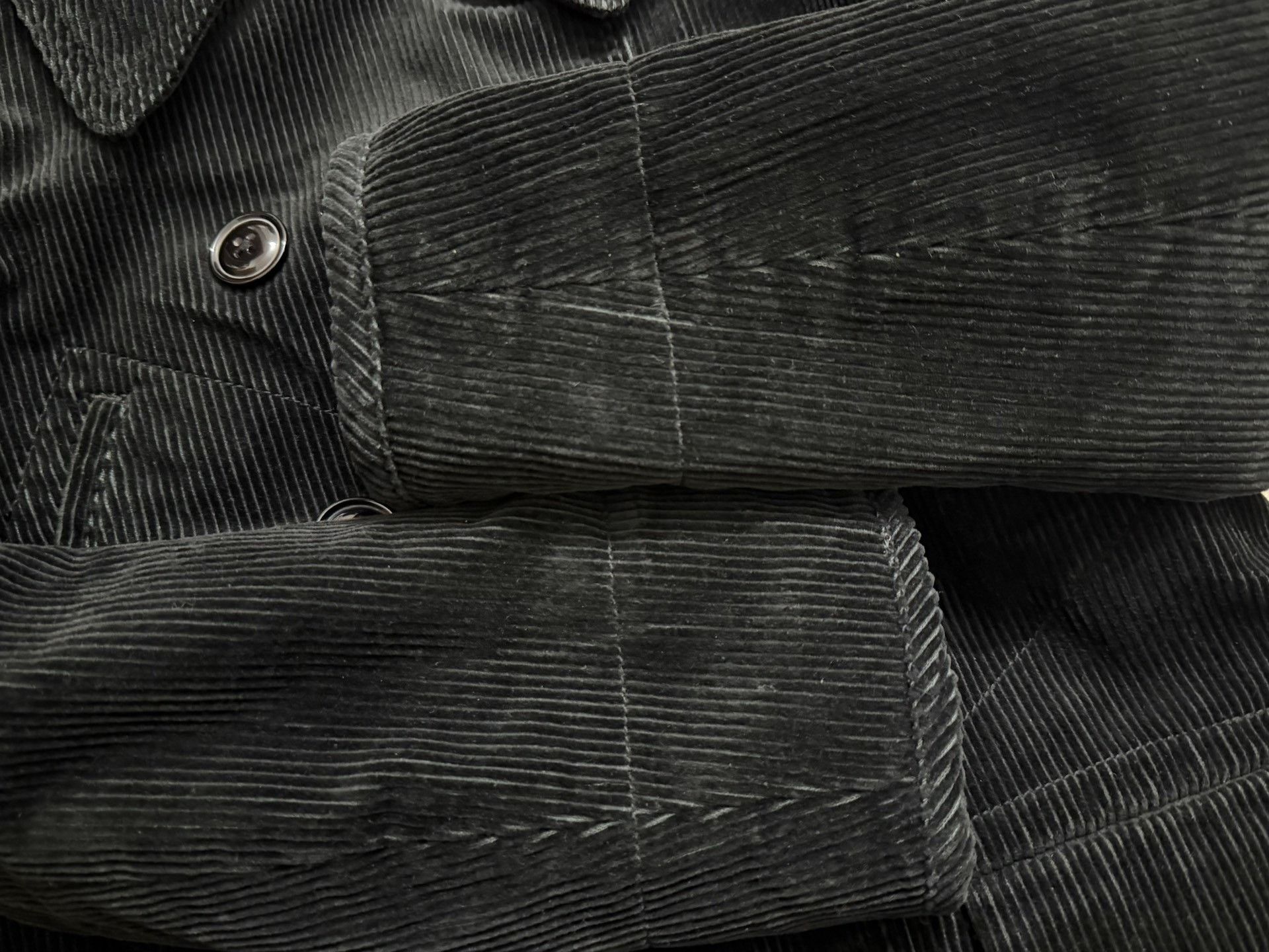 Ralph Lauren RL Women's Black Corduroy Double-Breasted Coat Size M / US 6-8 / IT 42-44 - 5 Thumbnail