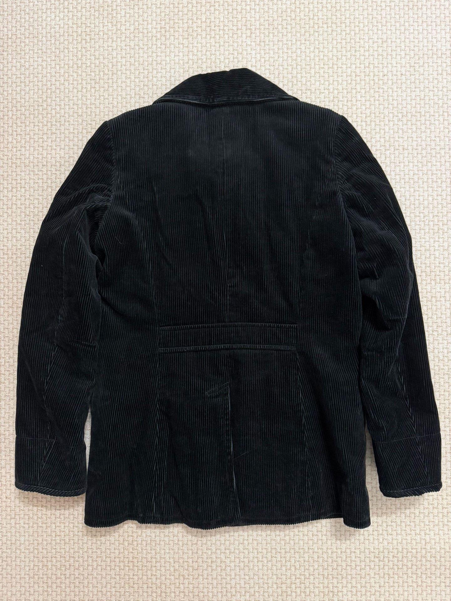 Ralph Lauren RL Women's Black Corduroy Double-Breasted Coat Size M / US 6-8 / IT 42-44 - 2 Thumbnail