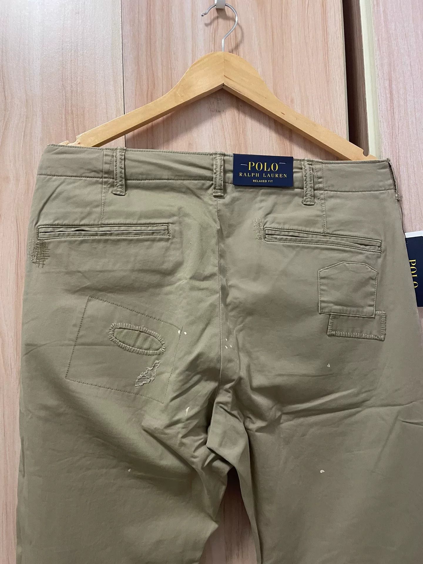 Polo Ralph Lauren Polo Ralph Lauren Distressed Patchwork Pants Size US 32 / EU 48 - 7 Thumbnail