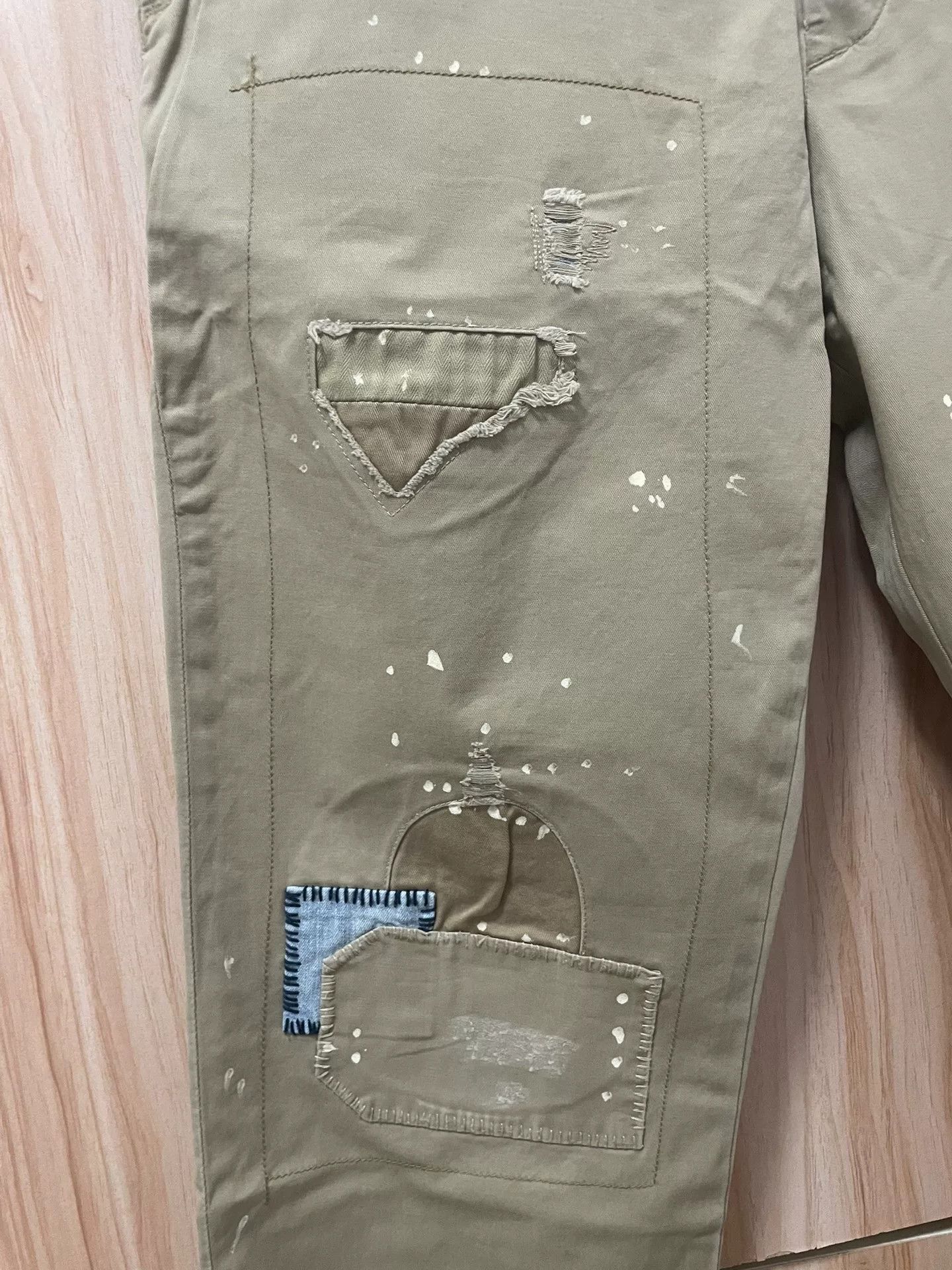 Polo Ralph Lauren Polo Ralph Lauren Distressed Patchwork Pants Size US 32 / EU 48 - 3 Thumbnail