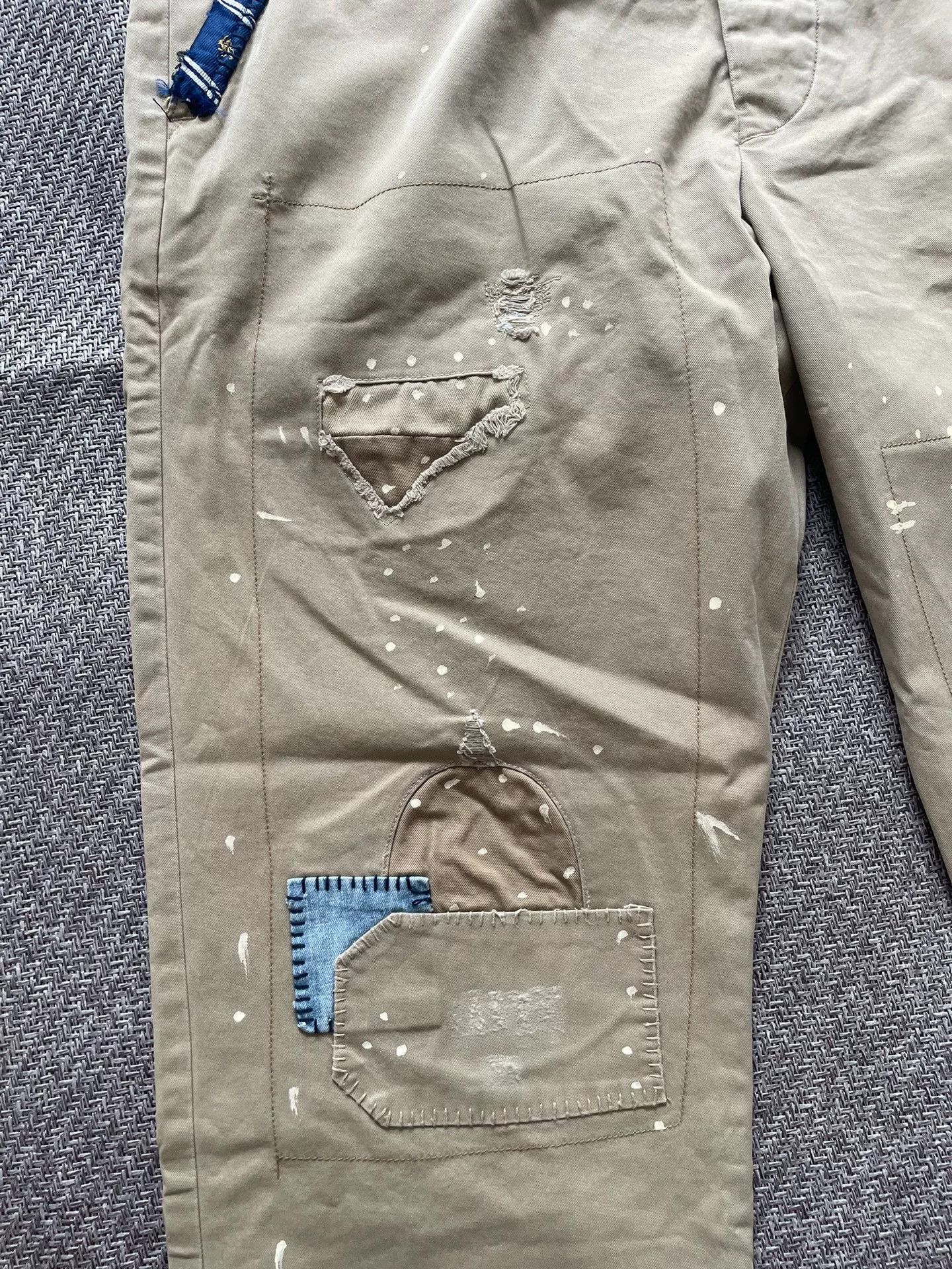 Polo Ralph Lauren Ralph Lauren Patchwork Distressed Pants Size US 35 - 2 Thumbnail