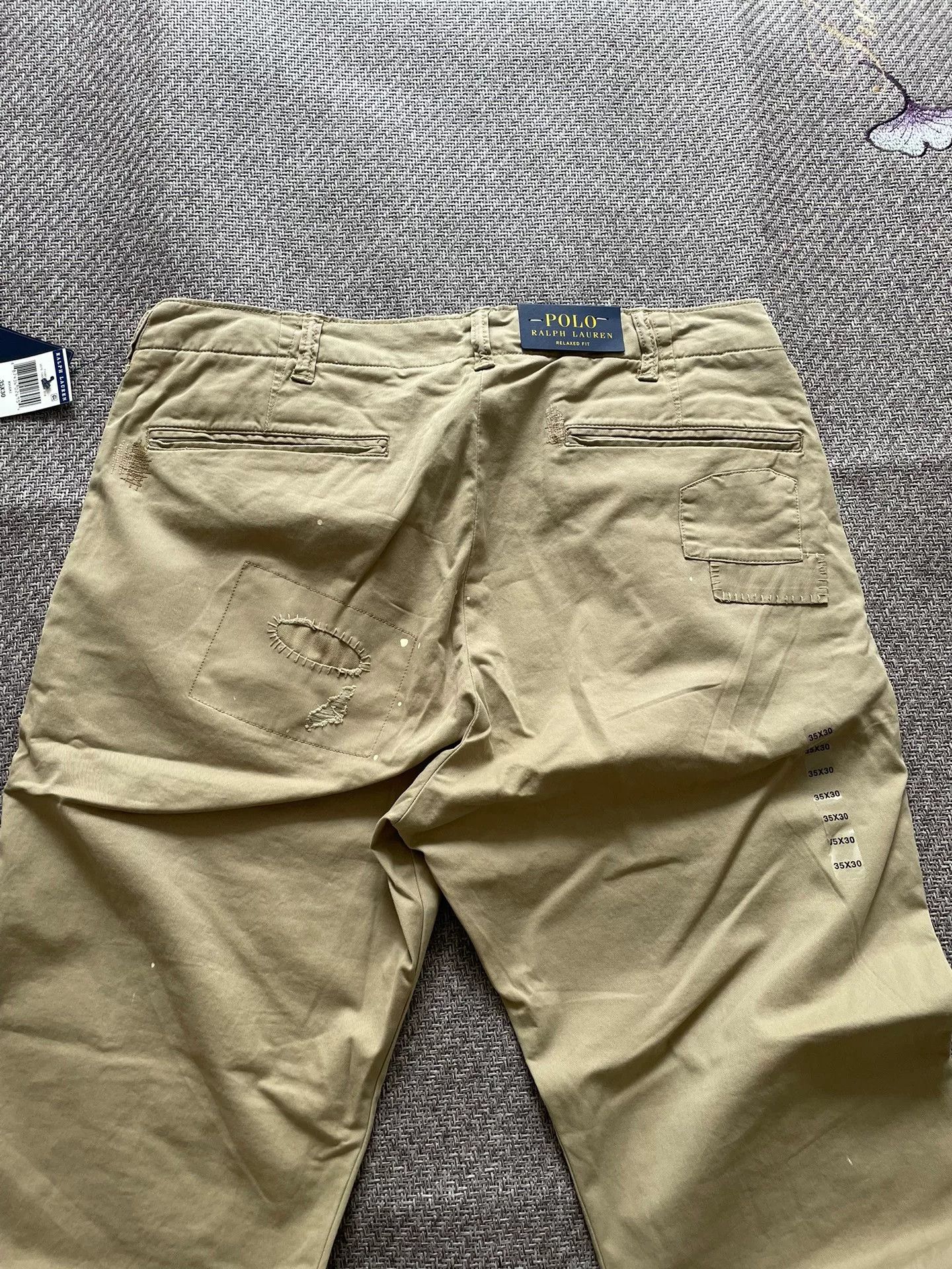Polo Ralph Lauren Ralph Lauren Patchwork Distressed Pants Size US 35 - 6 Thumbnail