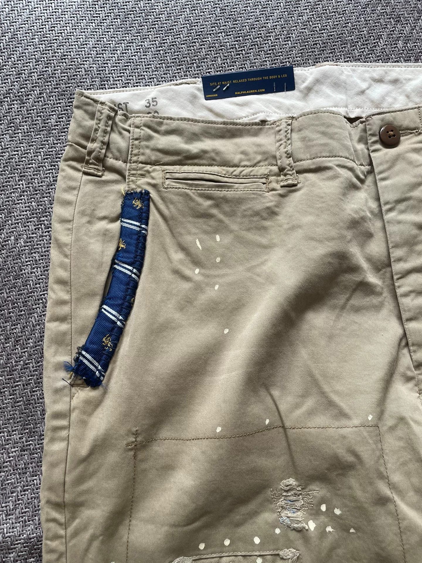 Polo Ralph Lauren Ralph Lauren Patchwork Distressed Pants Size US 35 - 4 Thumbnail