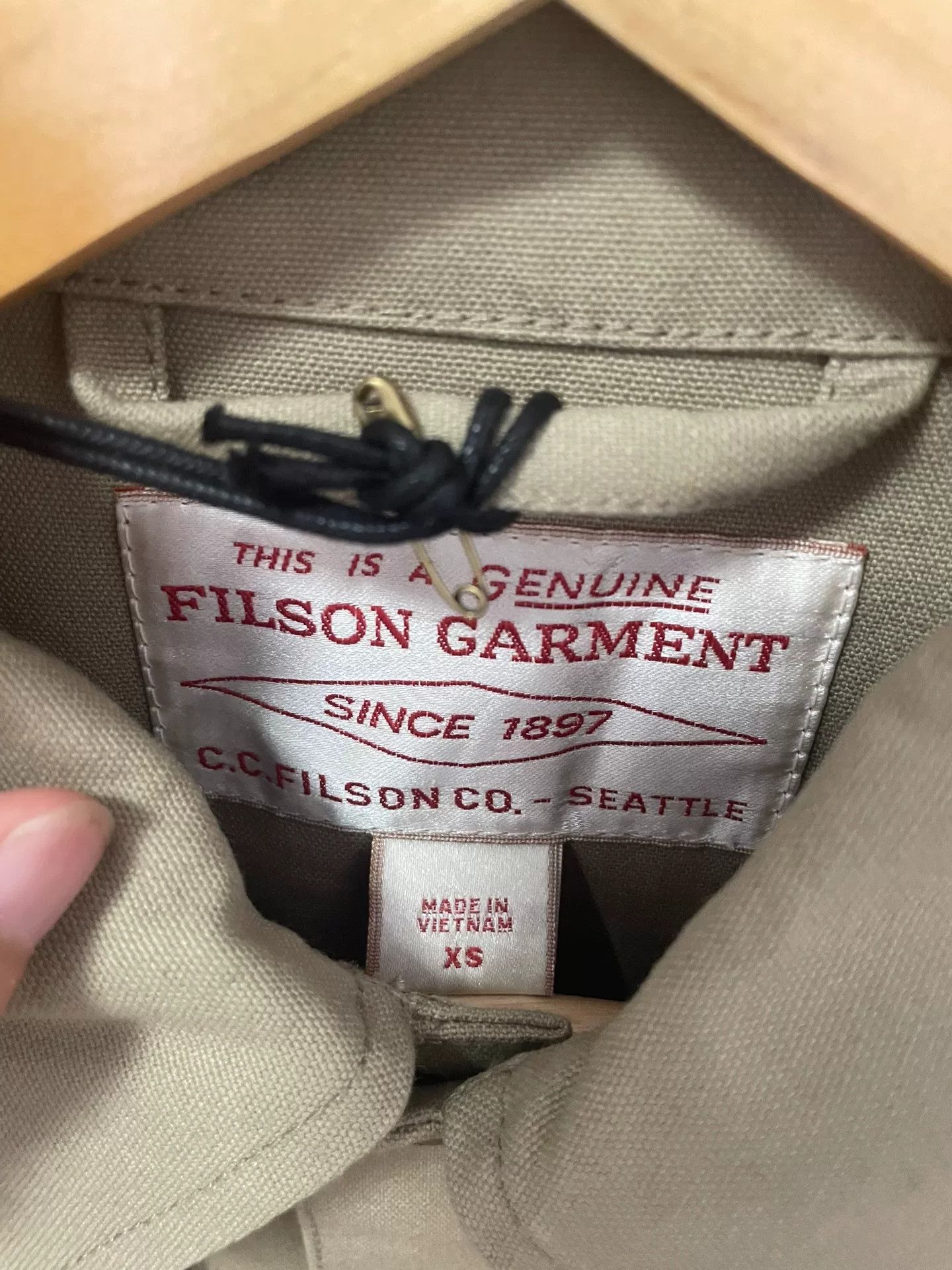 Filson Filson Tin Cloth Cruiser Jacket Size US XS / EU 42 / 0 - 8 Thumbnail