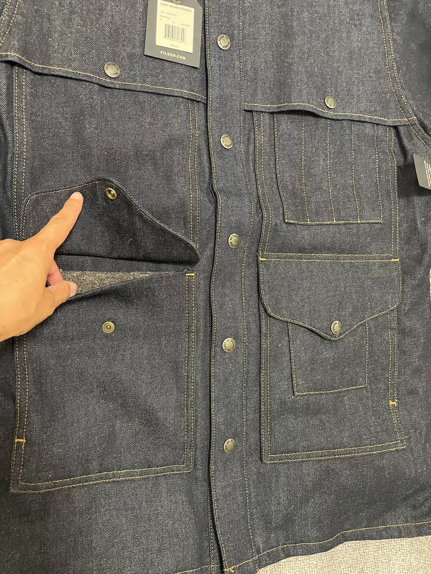 Filson Filson Men's Lined Denim Cruiser Size US XS / EU 42 / 0 - 4 Thumbnail