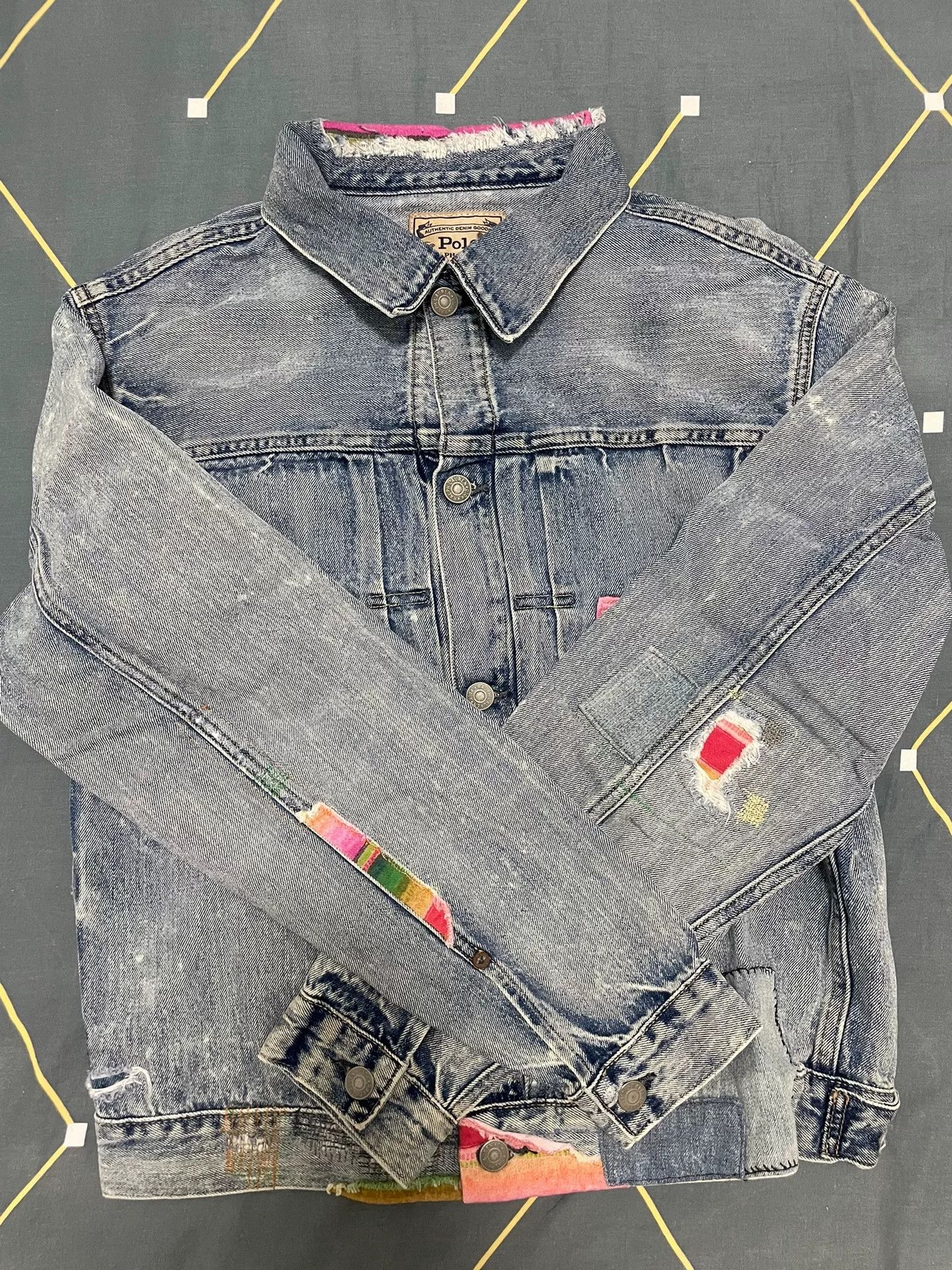 Polo Ralph Lauren Polo Ralph Lauren Distressed Denim Jacket Size US S / EU 44-46 / 1 - 5 Thumbnail