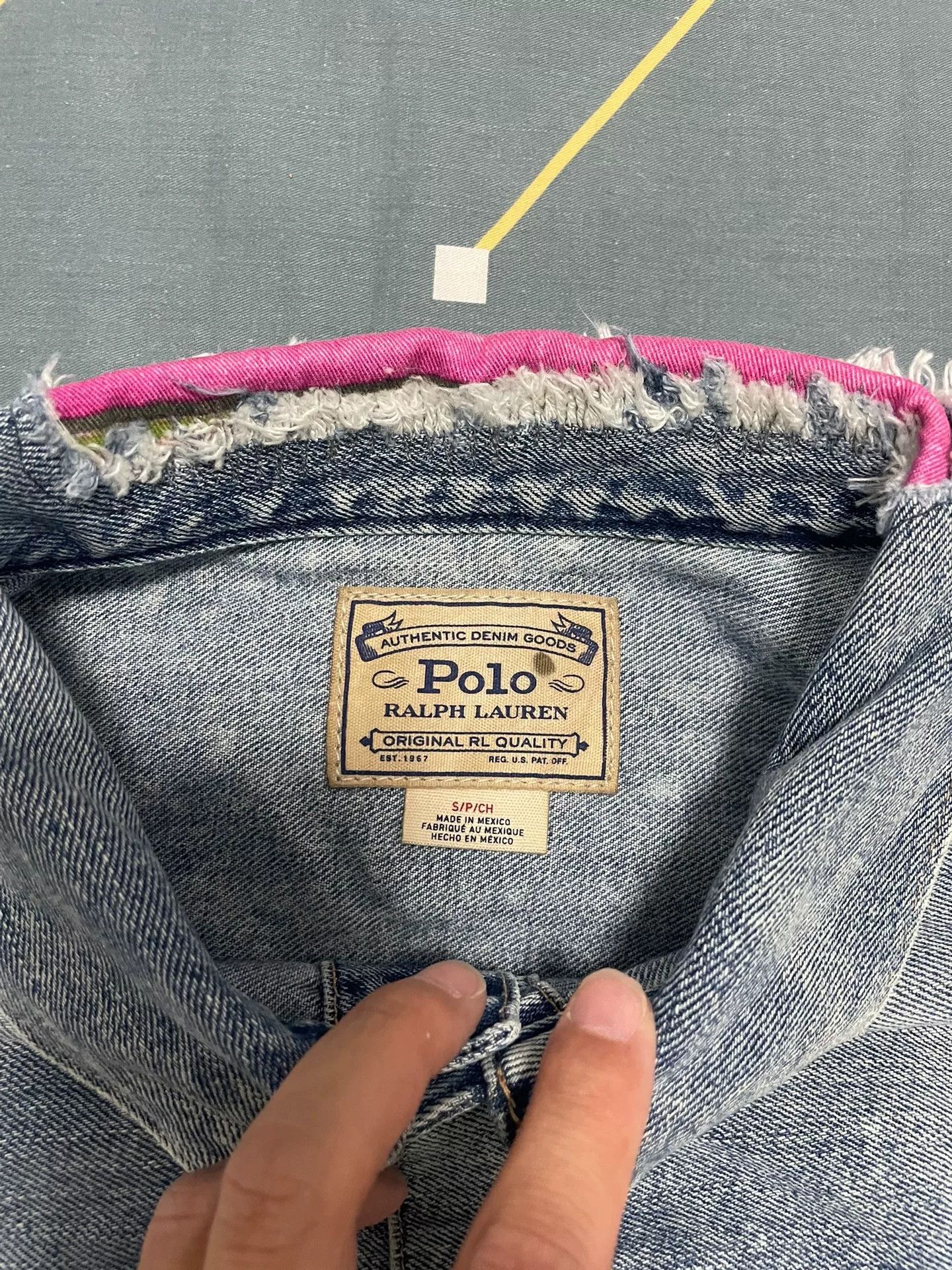 Polo Ralph Lauren Polo Ralph Lauren Distressed Denim Jacket Size US S / EU 44-46 / 1 - 4 Thumbnail